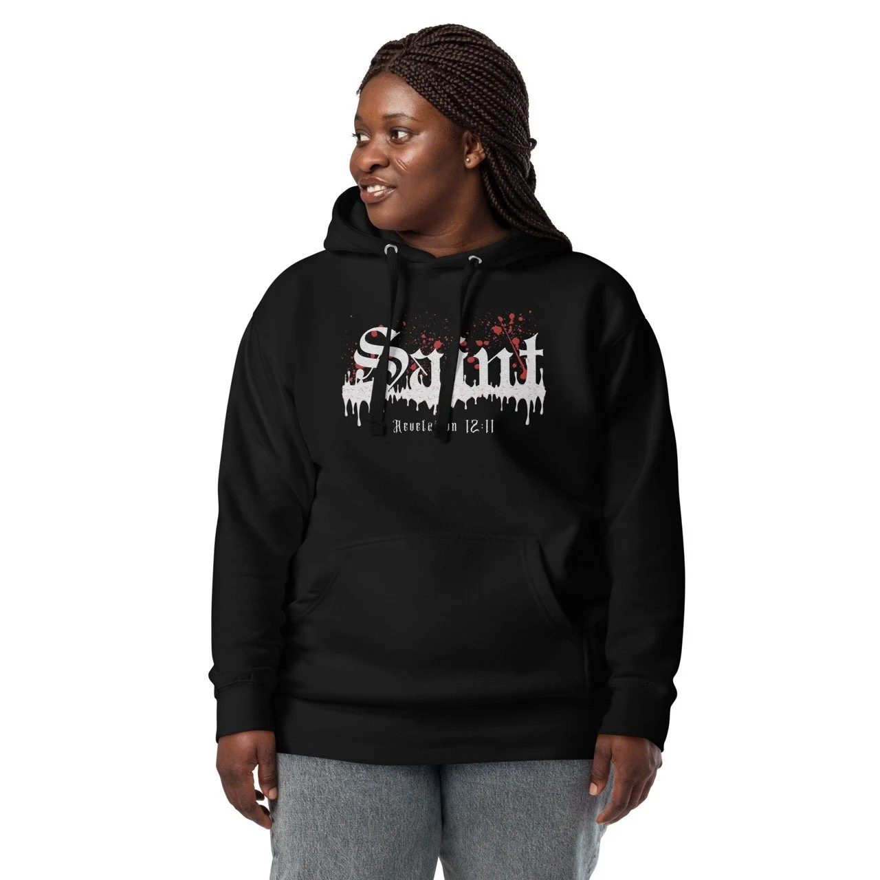 SAINT COLLECTION: Unisex Black Hoodie
