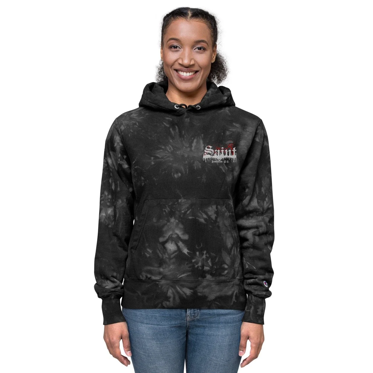 SAINT COLLECTION: Tie-dye hoodie