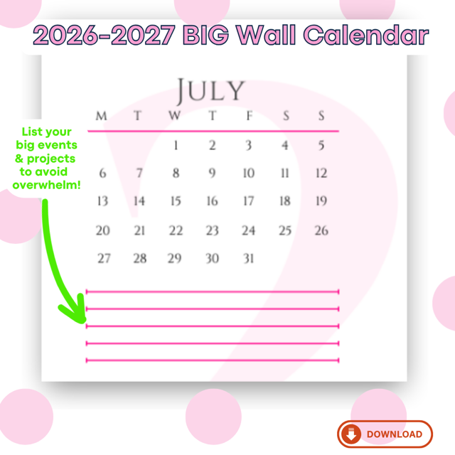 2026 Pink Big Wall Calendar Medium.png