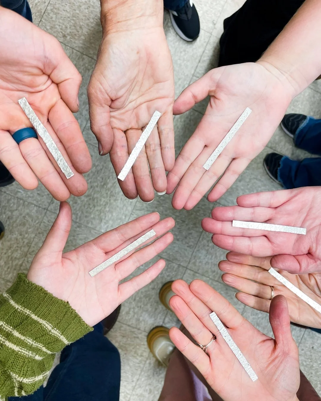 Loved our ring workshop? Keep creating! Join our 4-session Beginning Jewelry Making class and take your skills to the next level. You&rsquo;ll learn the fundamentals of metalsmithing while crafting a sterling silver band ring, a pendant with a bezel-