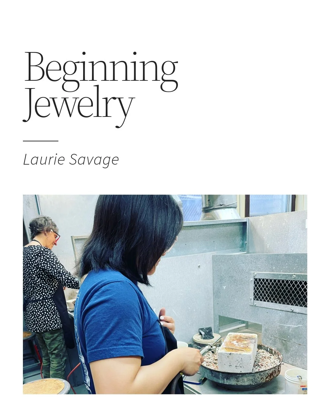 NEW CLASS ADDED! Back by popular demand&mdash;our 3-class beginner jewelry series is back.
Ready to make jewelry you&rsquo;ll actually wear? In this beginner jewelry-making class, you&rsquo;ll learn the core fundamentals of metalsmithing over three M