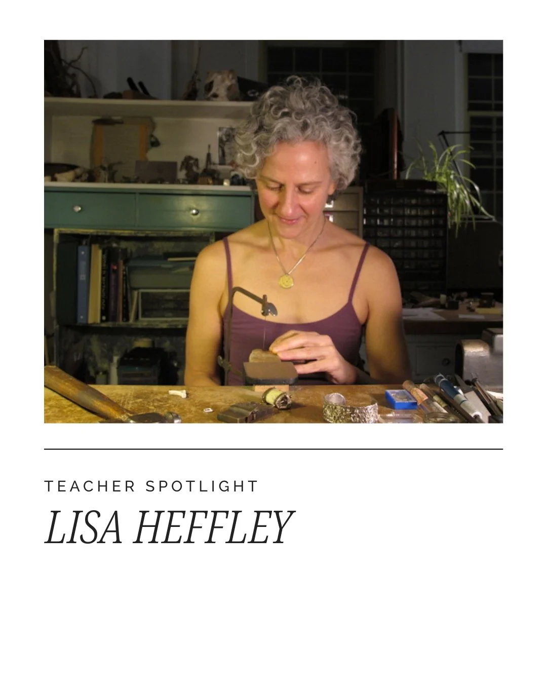 Lisa's love affair working with metals started in high school art class when Mrs. Scott introduced Silversmithing.
Her creations evolve from a deep personal relationship to the natural world and whatever is animating her practice at the time.  Often 