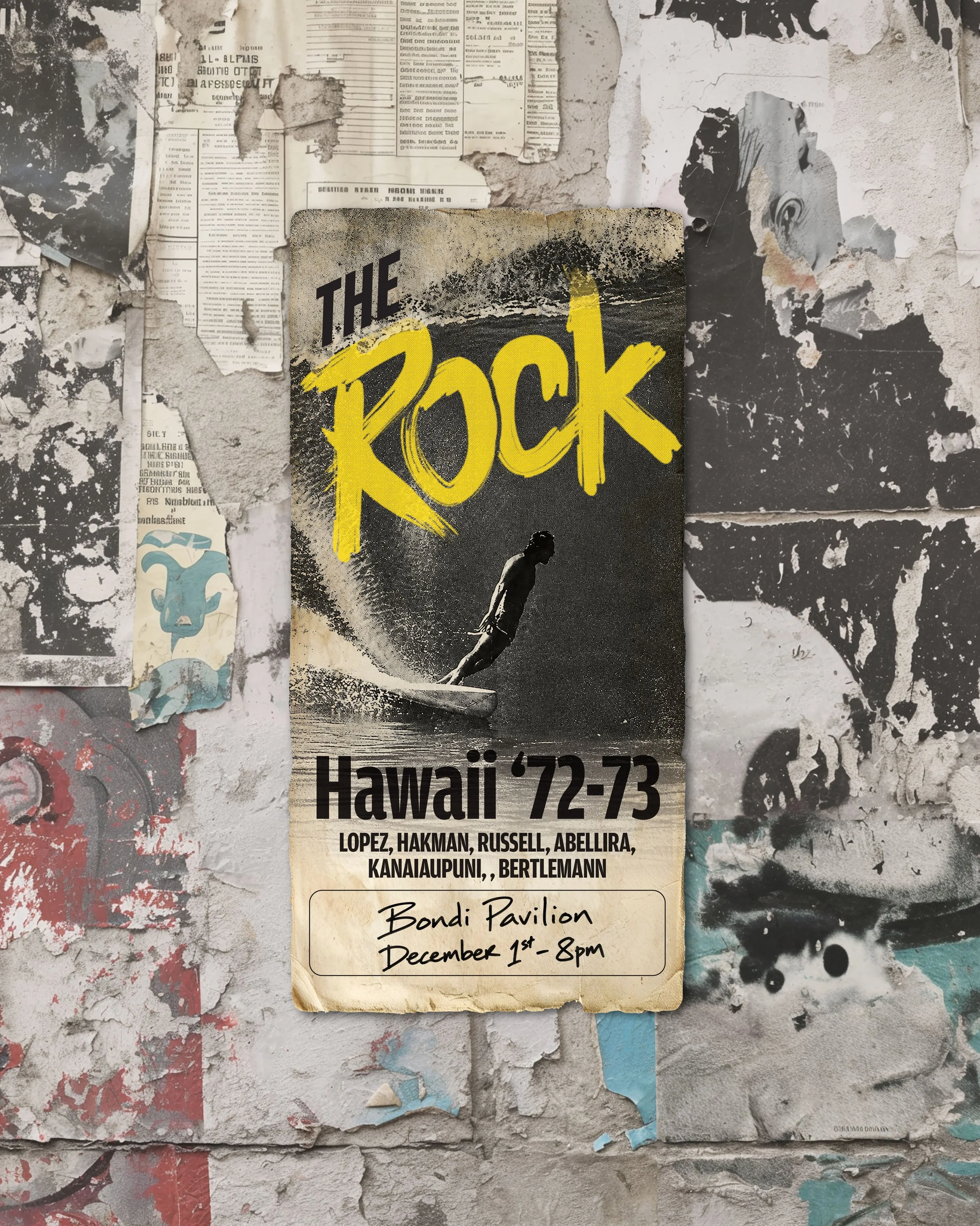 A 1970s Surf Film Poster.