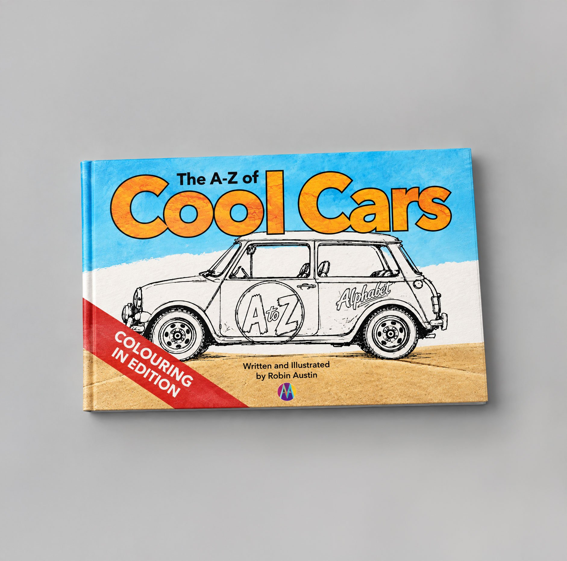 The A to Z of Cool Cars Colouring in Book