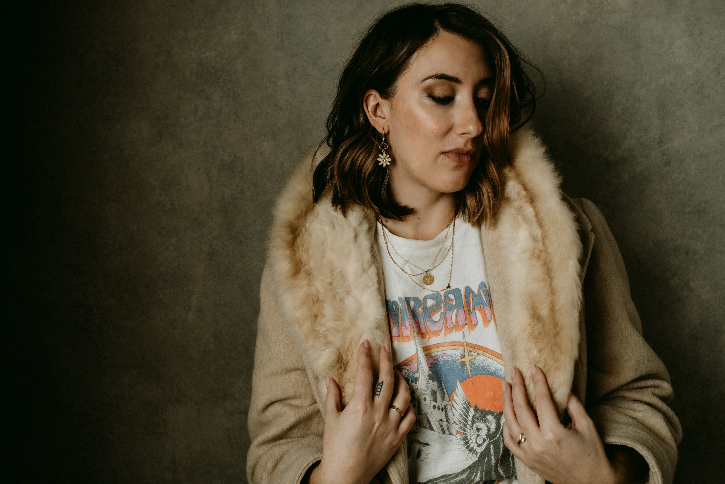 Headshot Branding Furr Coat
