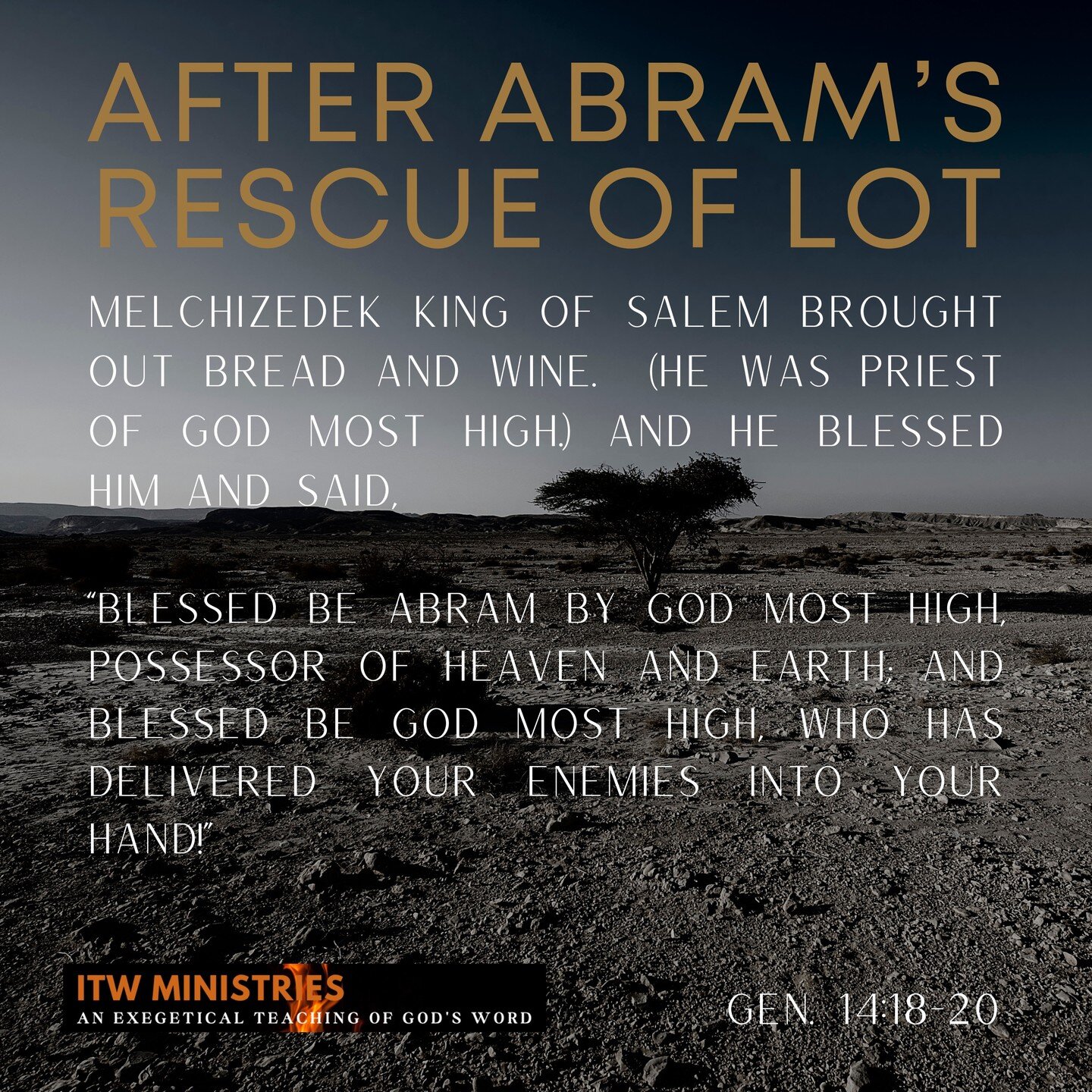 When Abram heard that his kinsman had been taken captive, he led forth his trained men, born in his house, 318 of them, and went in pursuit as far as Dan. And he divided his forces against them by night, he and his servants, and defeated them and pur
