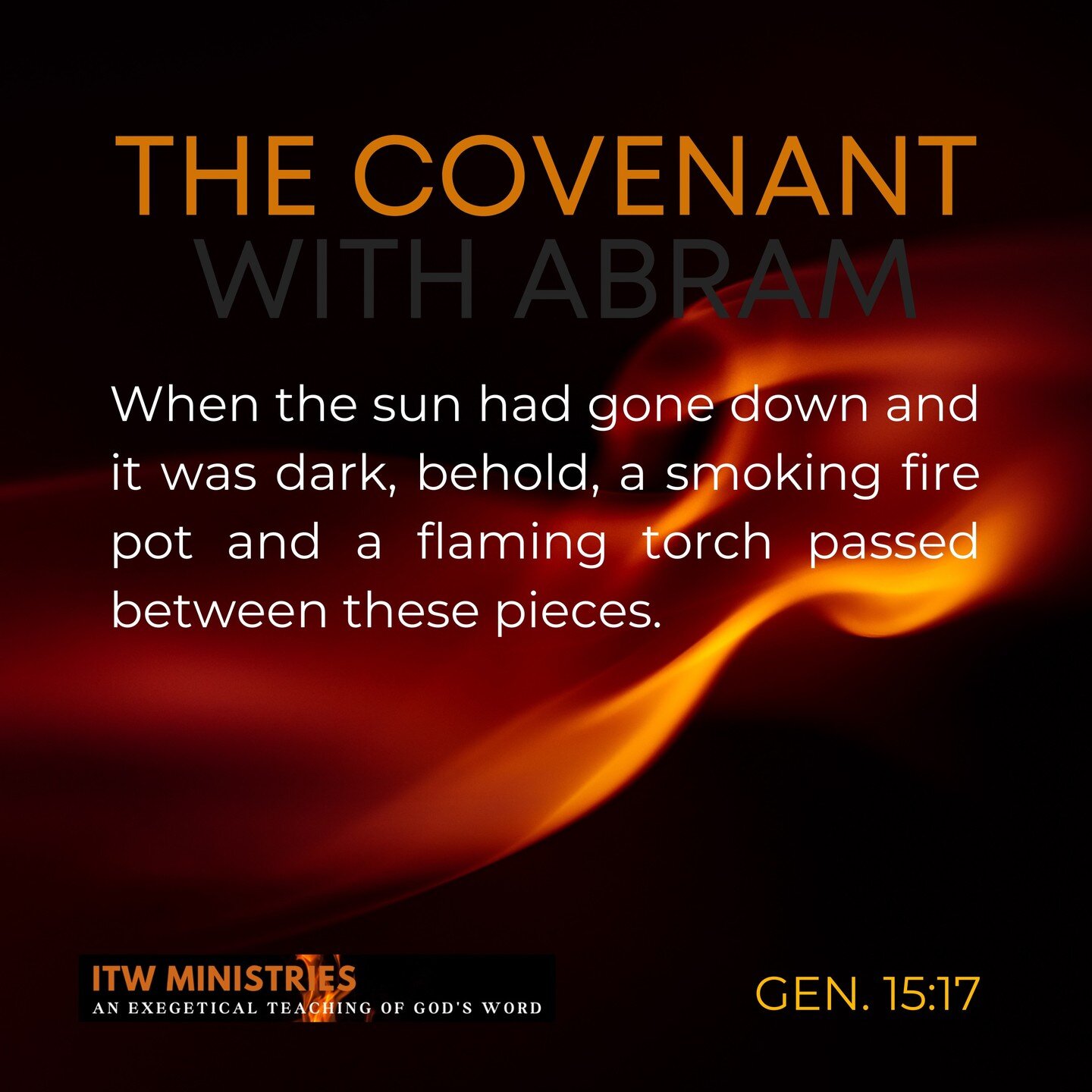 [God] said to [Abram], &quot;I am the Lord who brought you out from Ur of the Chaldeans to give you this land to possess.&quot; But he said, &quot;O Lord God, how am I to know that I shall possess it?&quot; [God] said to him, &quot;Bring me a heifer 