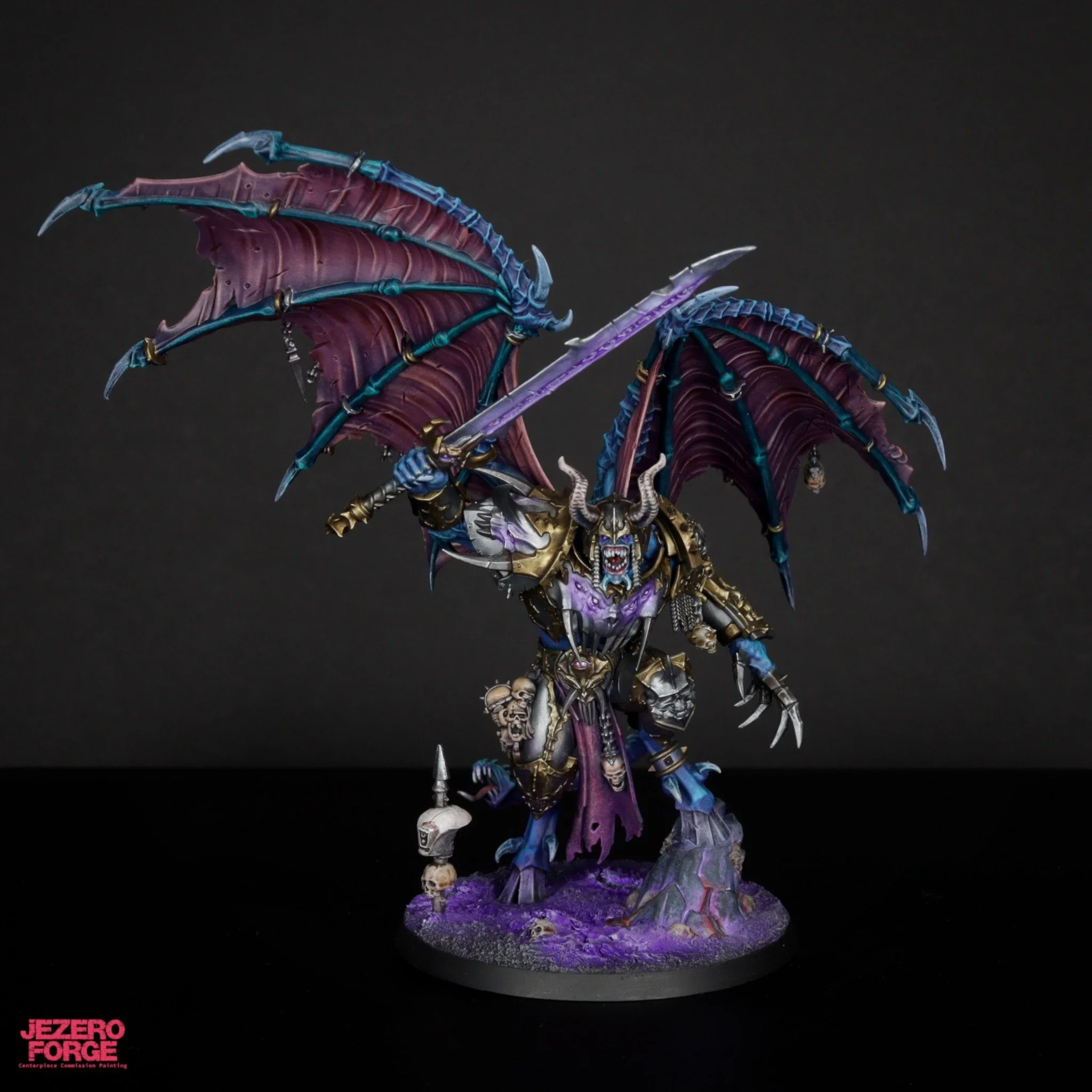 Demon Prince Tzeentch Silver Jezero Forge.JPG