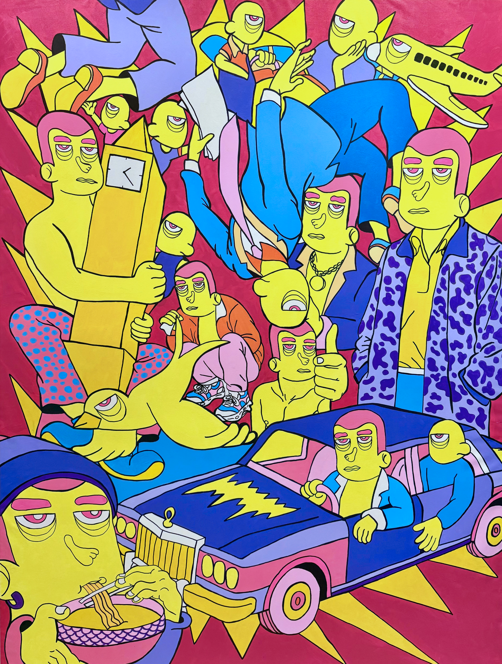 1_Sights in the city, Acrylics on canvas, 150x200cm, 2025..png