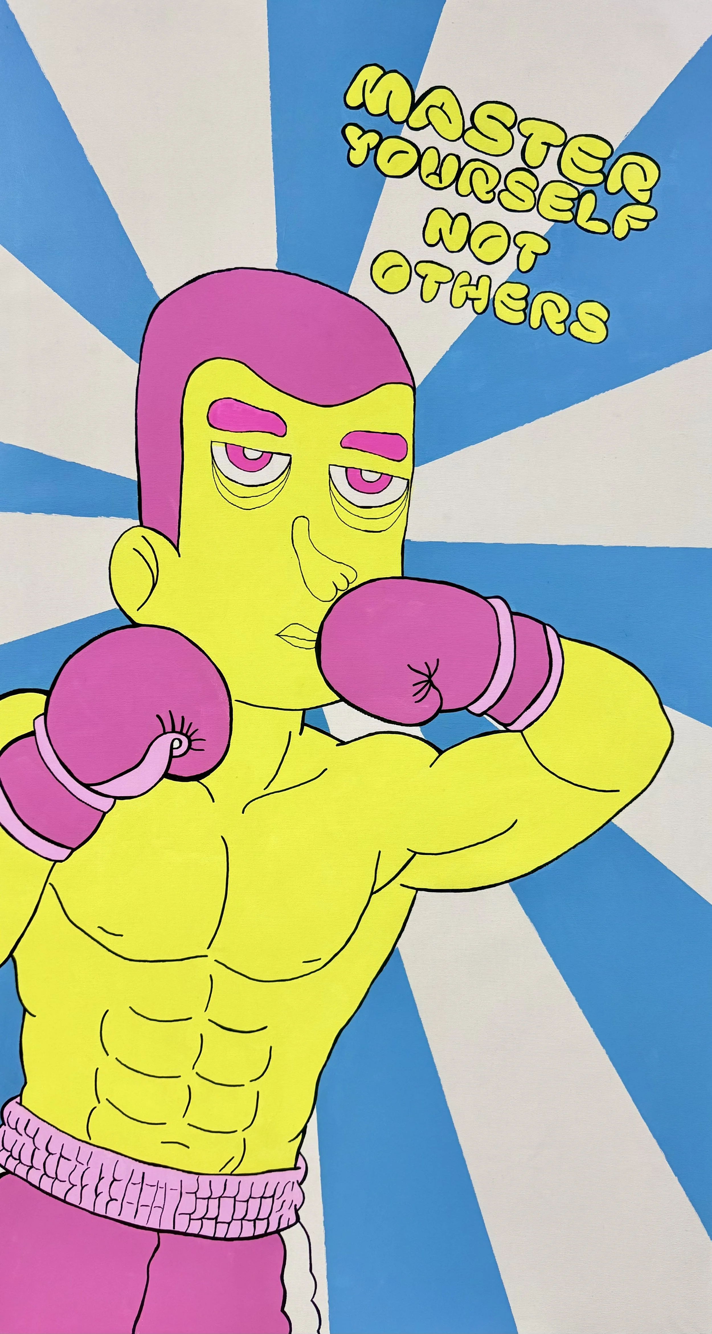 Master yourself not others, Acrylics on canvas, 61x114cm, 2025..jpeg