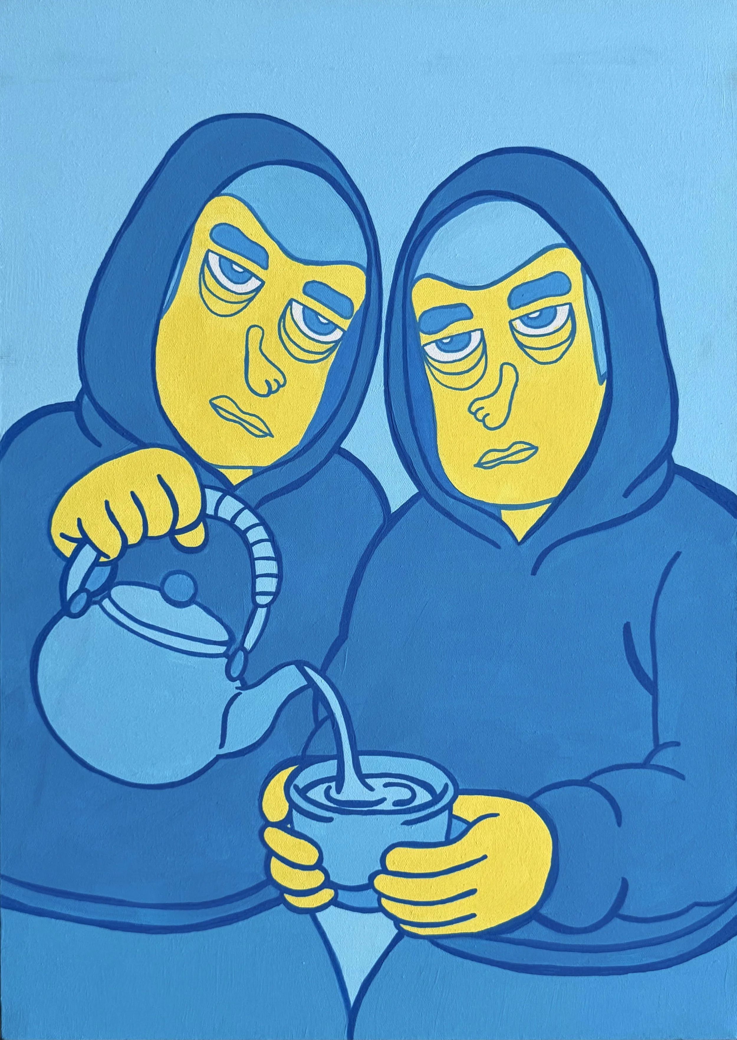 Take care of yourself, Acrylics on canvas, 49x70cm, 2025..jpg