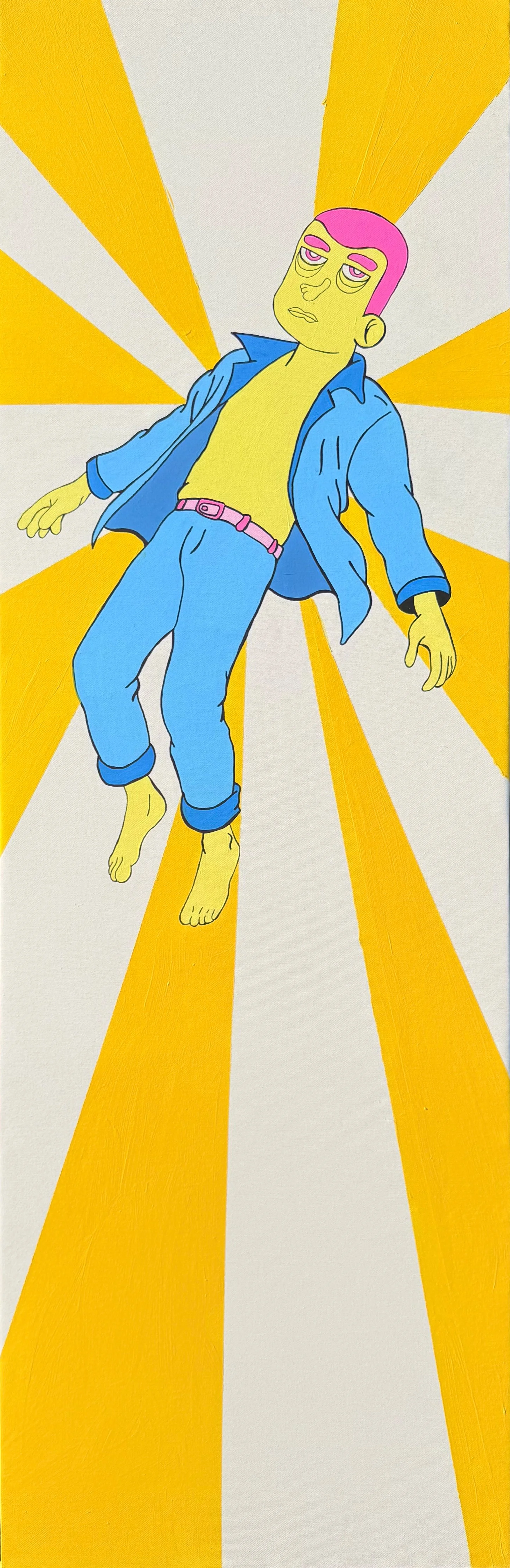 How to disappear completely, Acrylics on canvas, 47x149cm..jpg