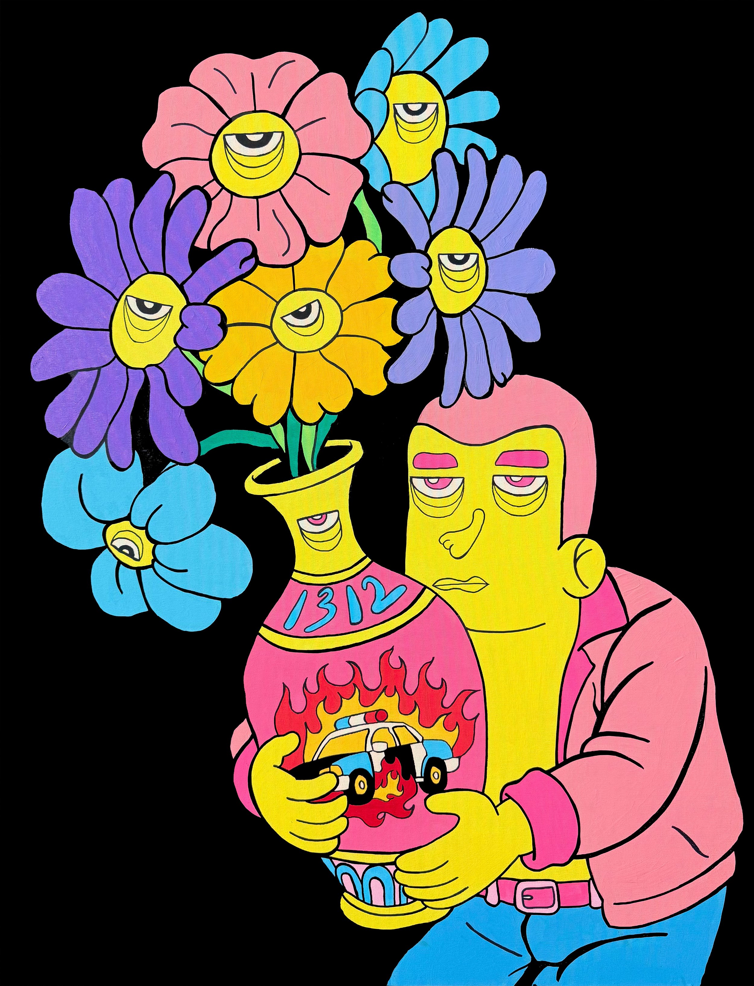 The hopeless romantic, Acrylics on canvas, 100x130cm, 2025..JPG