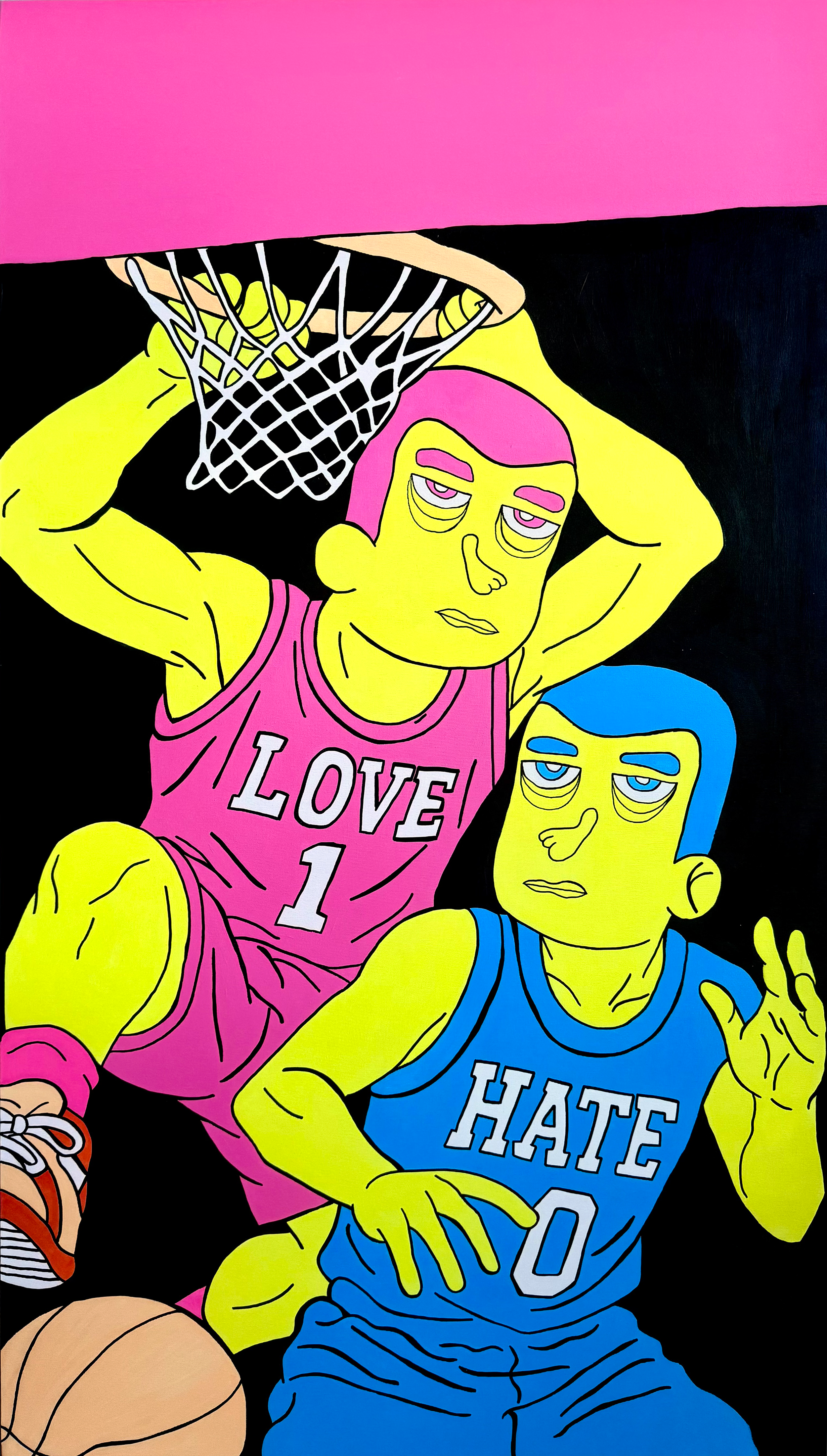 Love is a key, Acrylics on canvas, 90x160cm, 2025..png