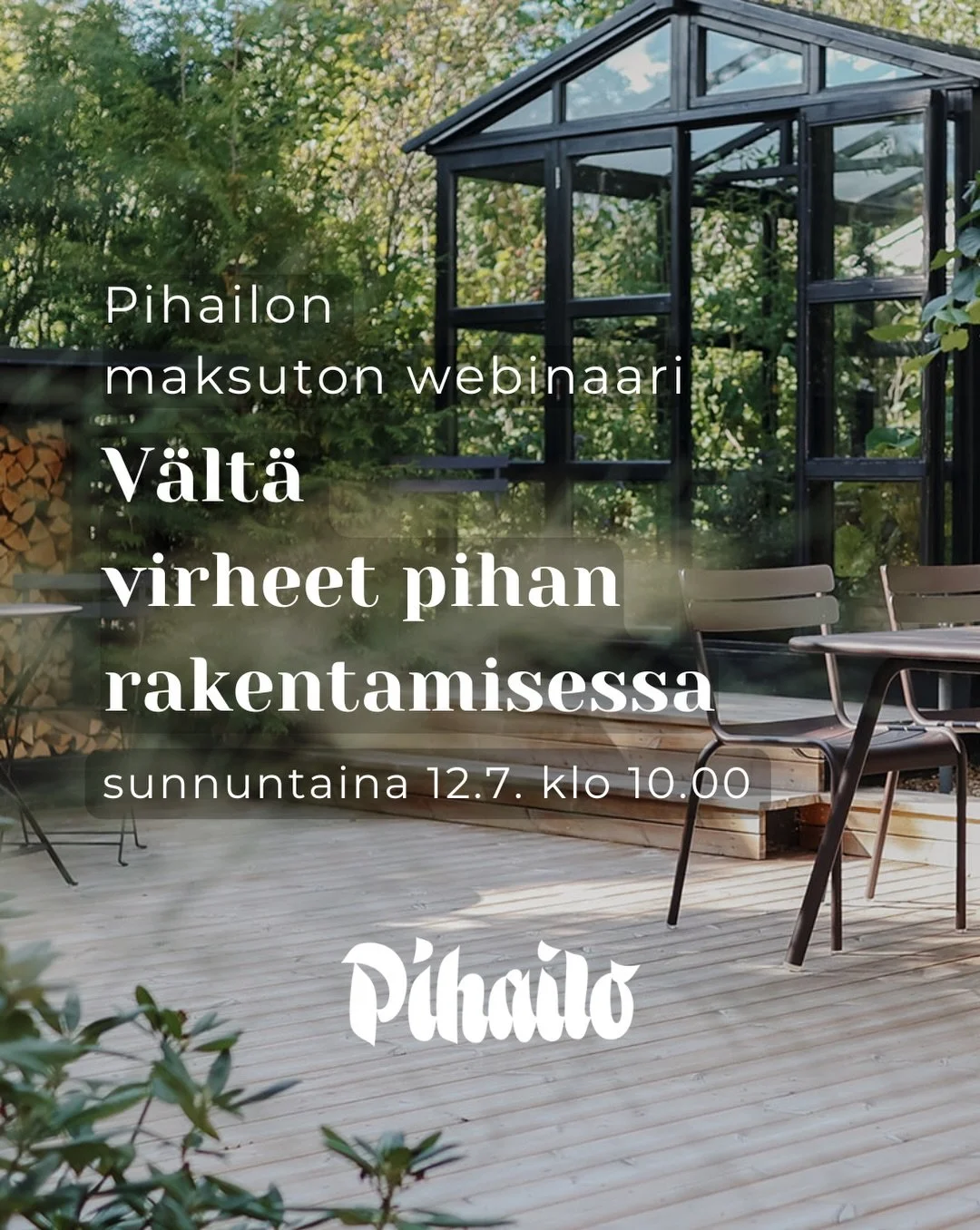 🌳 Pihan rakentaminen on matka - eik&auml; mik&auml;&auml;n pikamatka. 

Haluatko edet&auml; selke&auml;sti kohti kaunista, helppohoitoista ja toimivaa pihaa vai mutkitella ja pakitella? Ja silti t&ouml;rm&auml;t&auml; virheisiin, jotka olisit voinut