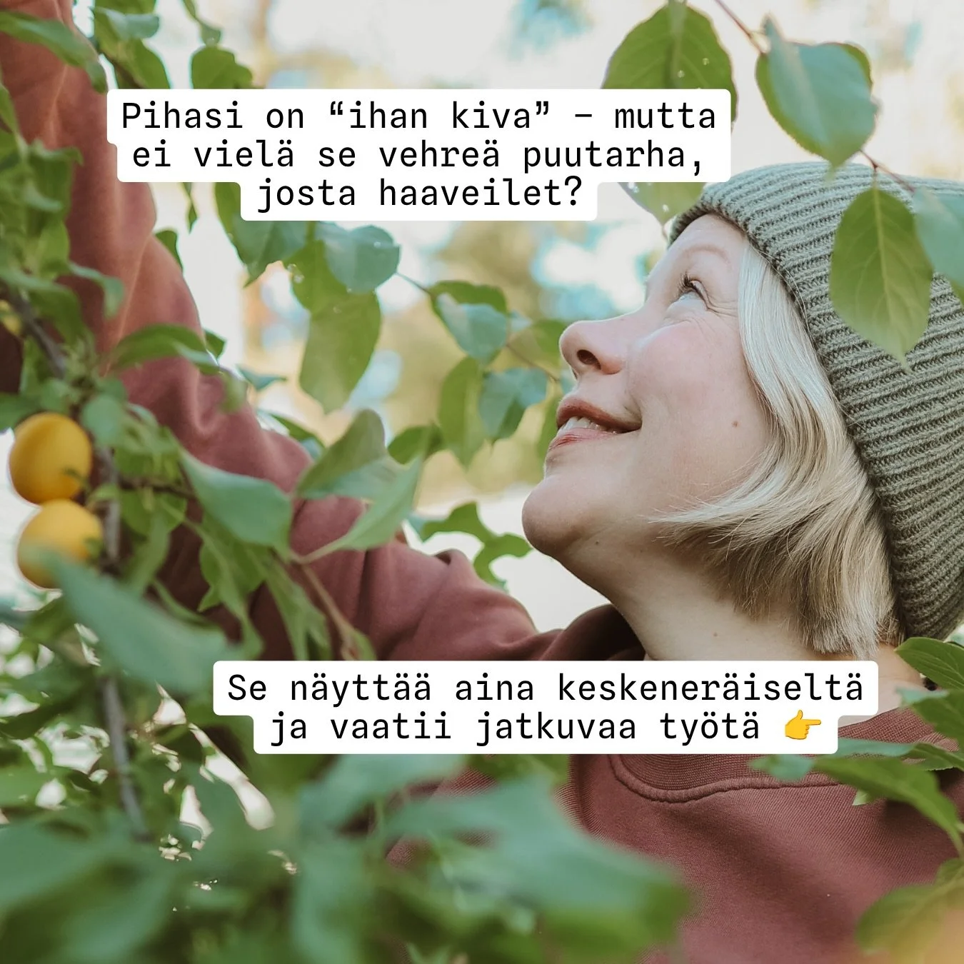 Kev&auml;&auml;ll&auml; intoa riitt&auml;&auml;, mutta loppukes&auml;ll&auml; puutarha on tyls&auml; ja l&auml;ss&auml;ht&auml;nyt. 
Kukat kukkivat hetken ja katoavat. V&auml;rit eiv&auml;t sovi yhteen 🆘

Pihan pit&auml;isi olla ihana, vehre&auml; p