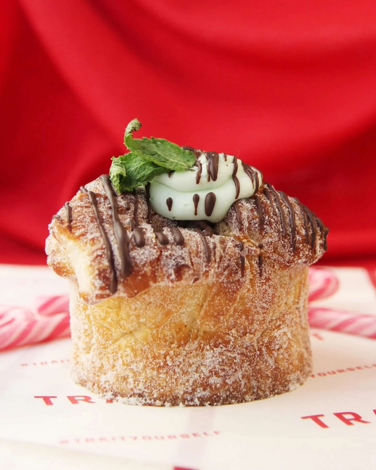 Did we just catch you day dreaming about our Mint Chocolate Monkey Bread? 💚

Our laminated croissant dough has been filled with a delicious mint chocolate ganache, topped with vanilla fondant, drizzled with dark chocolate &amp; finished with a mint 