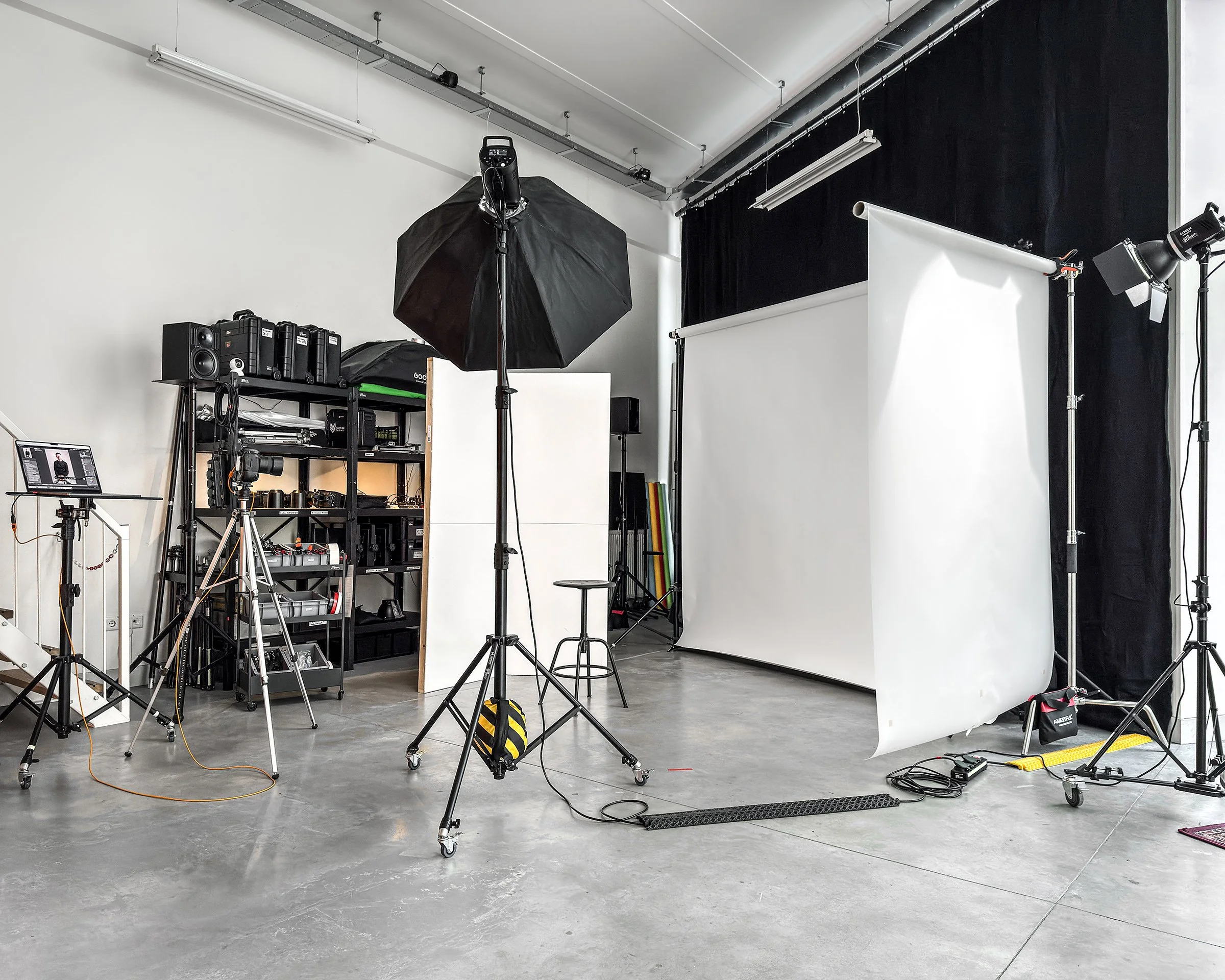 Grote fotostudio