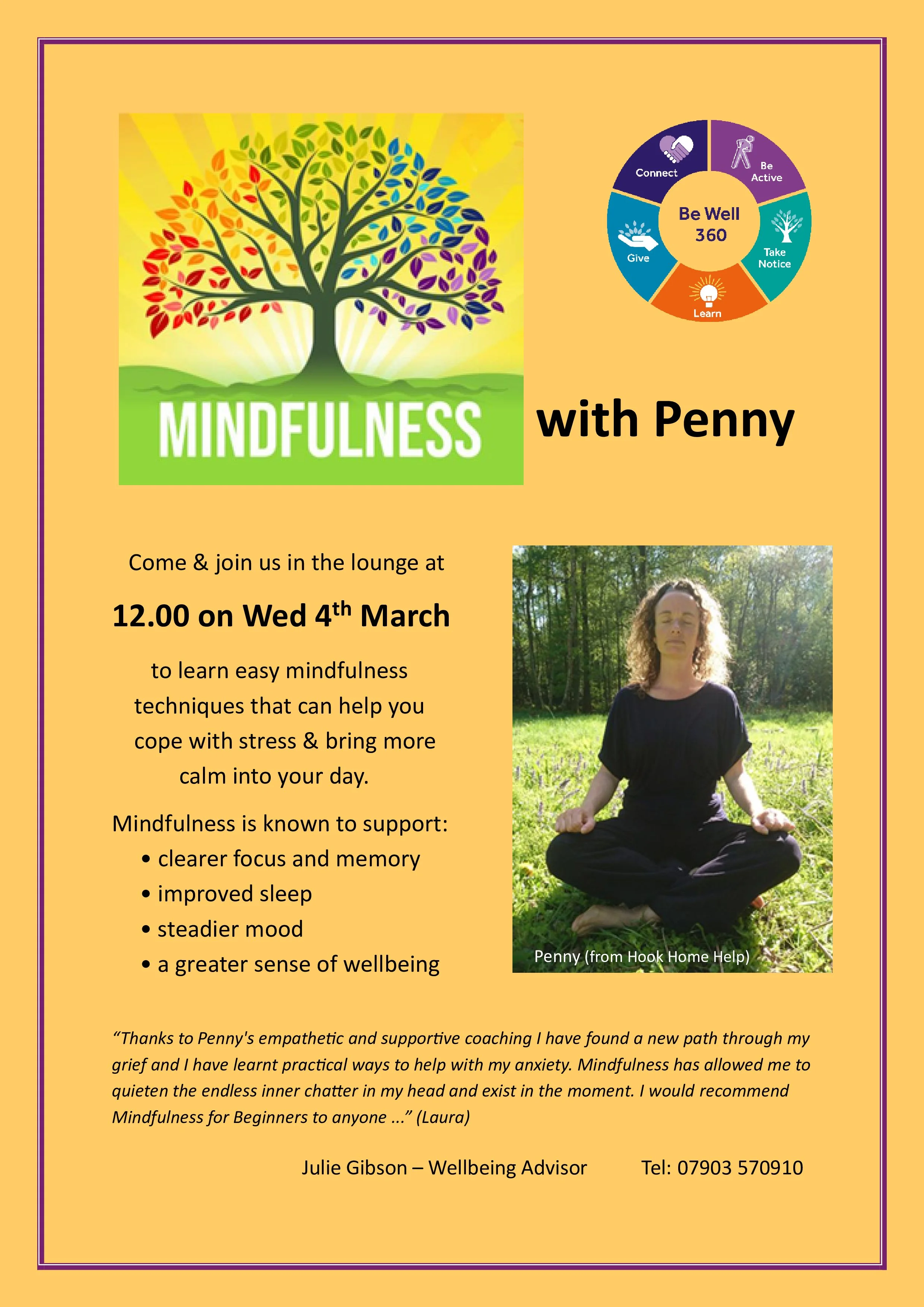 Small changes can make a big different in how we think and feel which is what Hook Home Help is all about