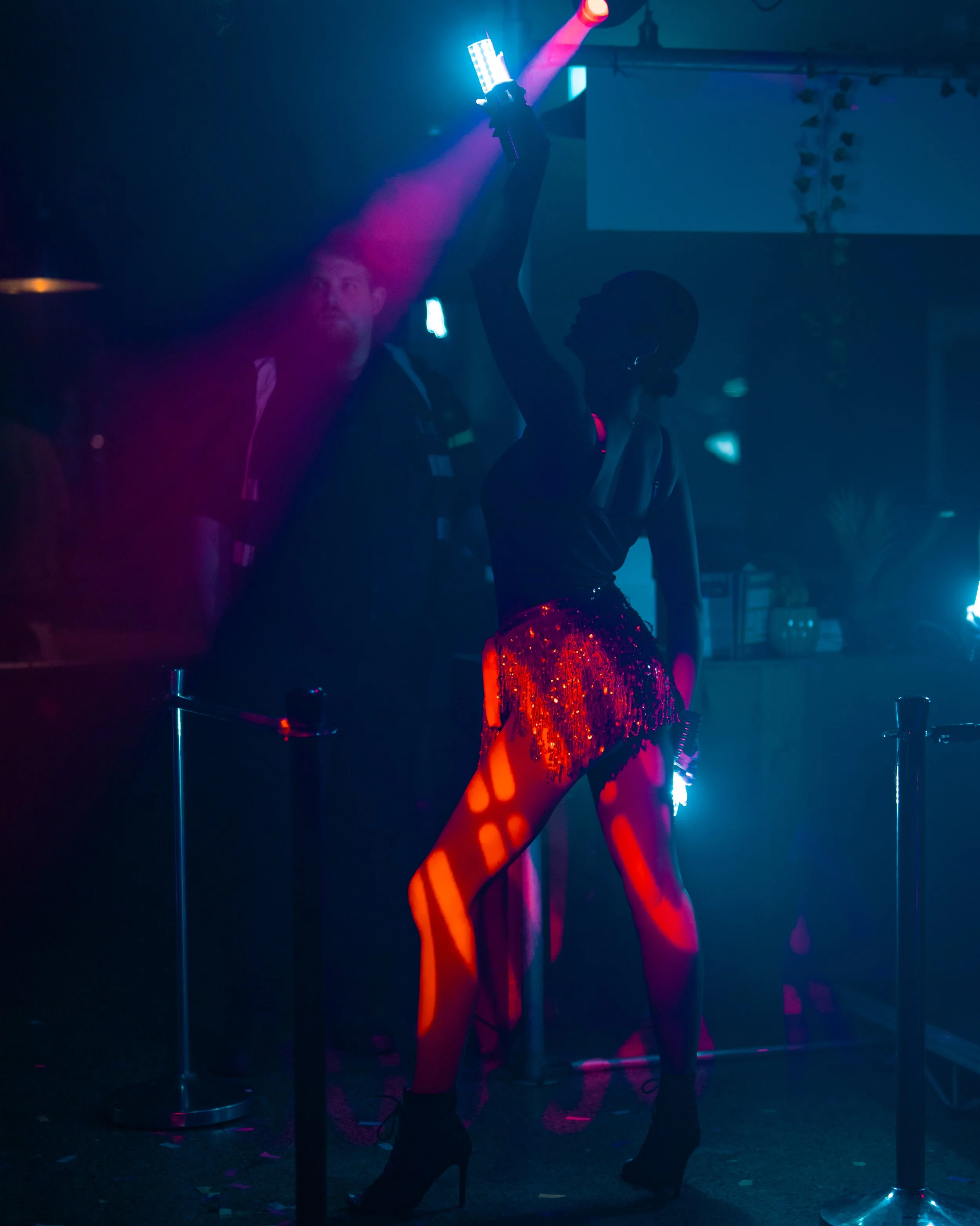 Dancer in nightclub in Southampton