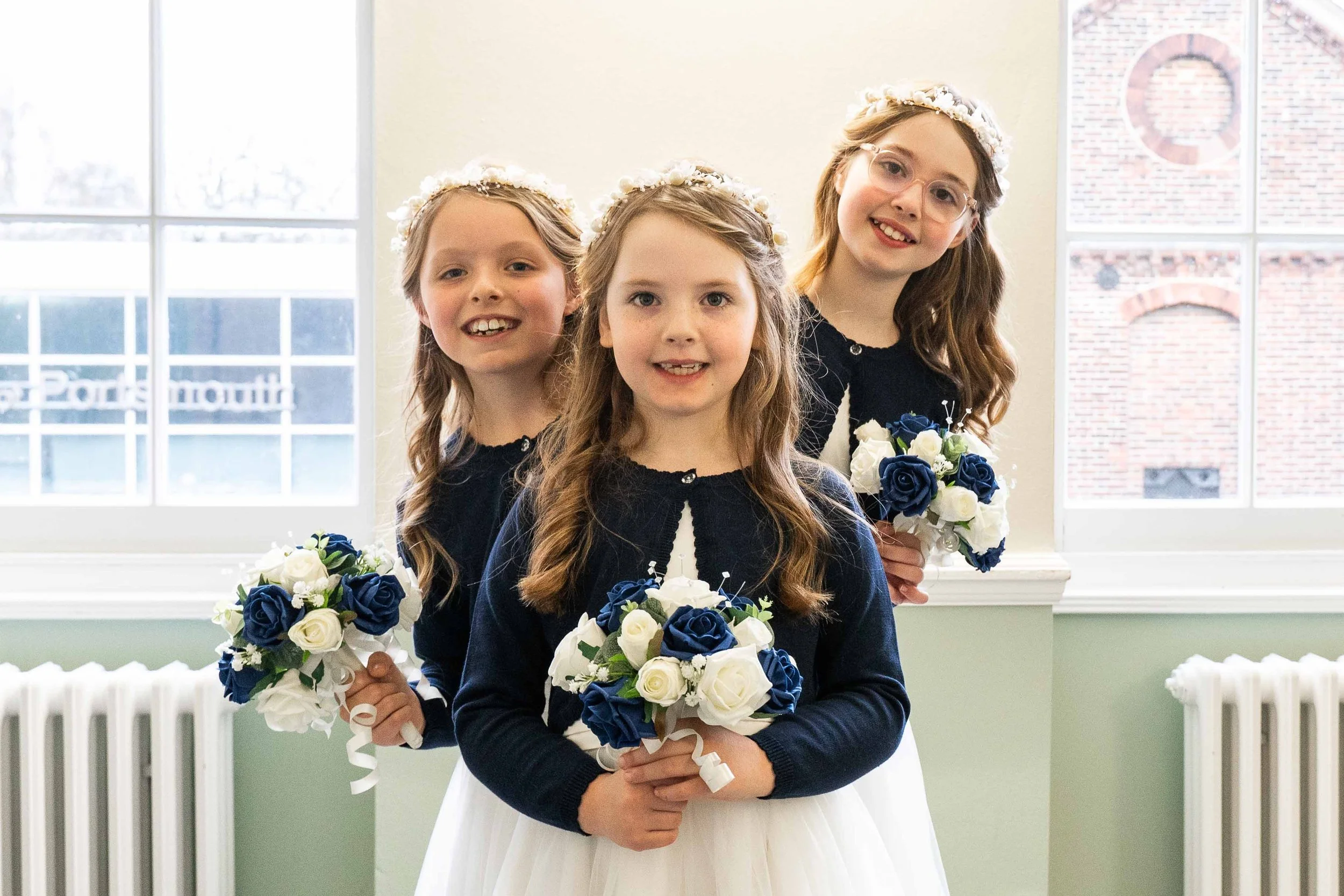 Birde's maids from a wedding in Portsmouth