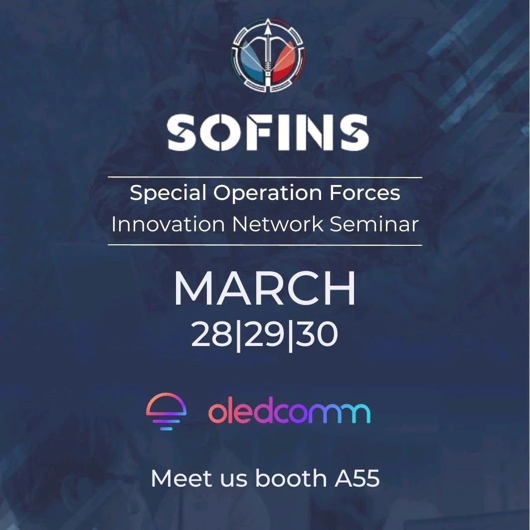 OLEDCOMM Will Exhibit at The Upcoming SOFINS (Special Operation Forces Innovation Network Seminar) 2023