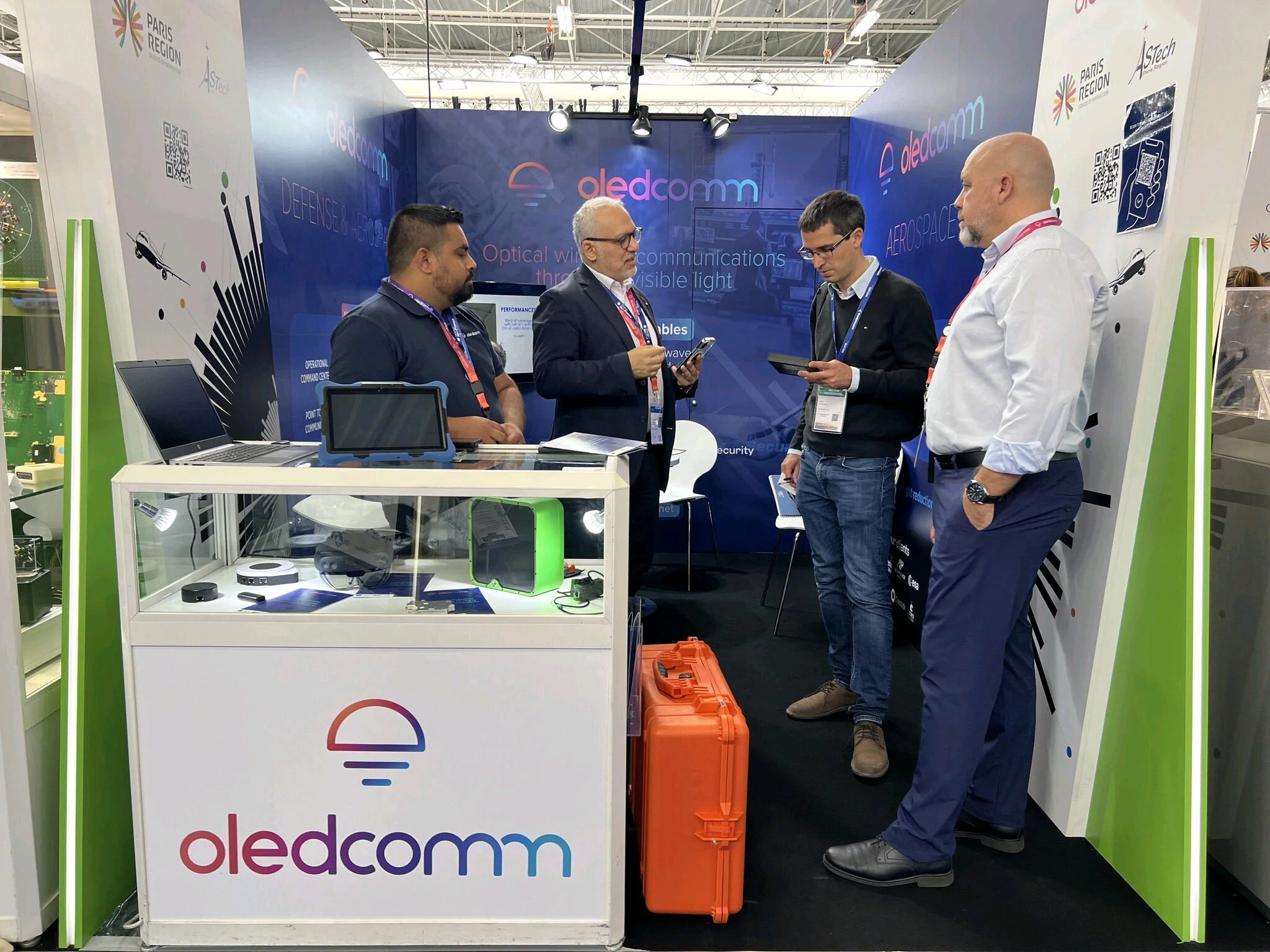 Oledcomm Demonstrates Their LiFi Innovative Solutions at The  International Paris Air Show 2023
