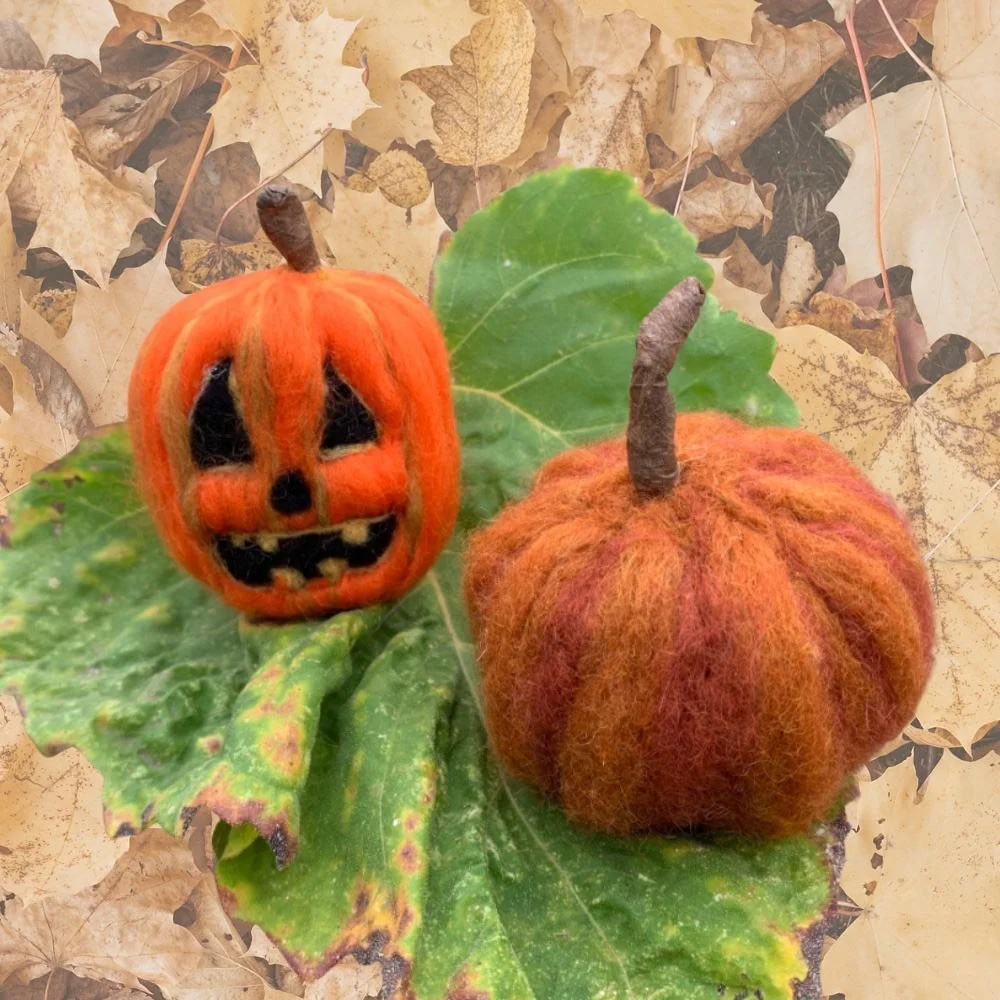 Felted Pumpkins