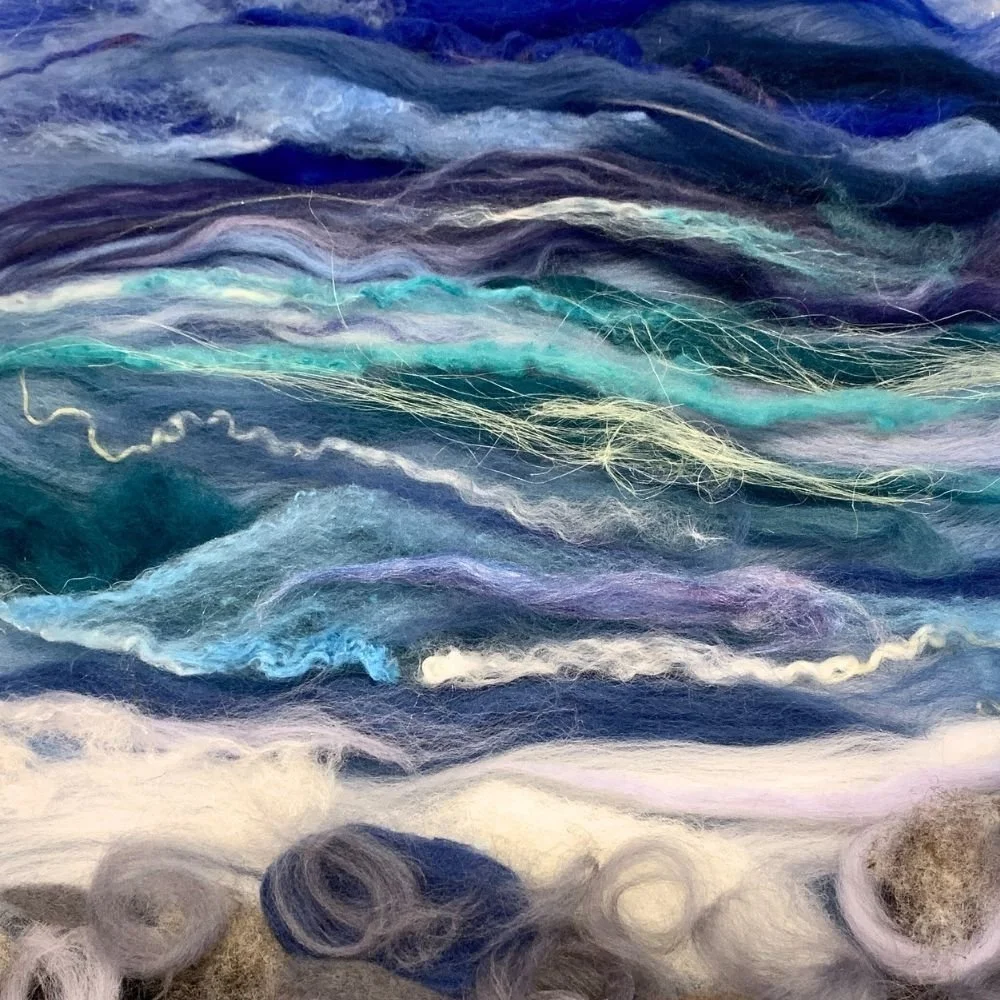 Wet Felted Seascape
