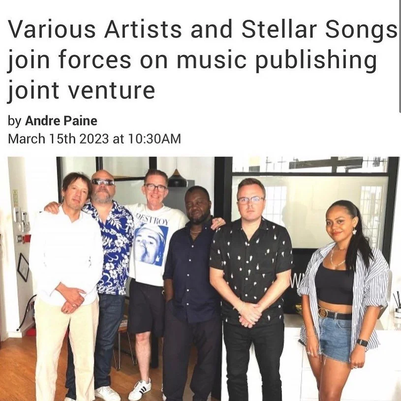 We’re very proud to announce our new partnership with @variousartistsmanagement & @65mikesmith @downtownmusicservices #stellarsongs