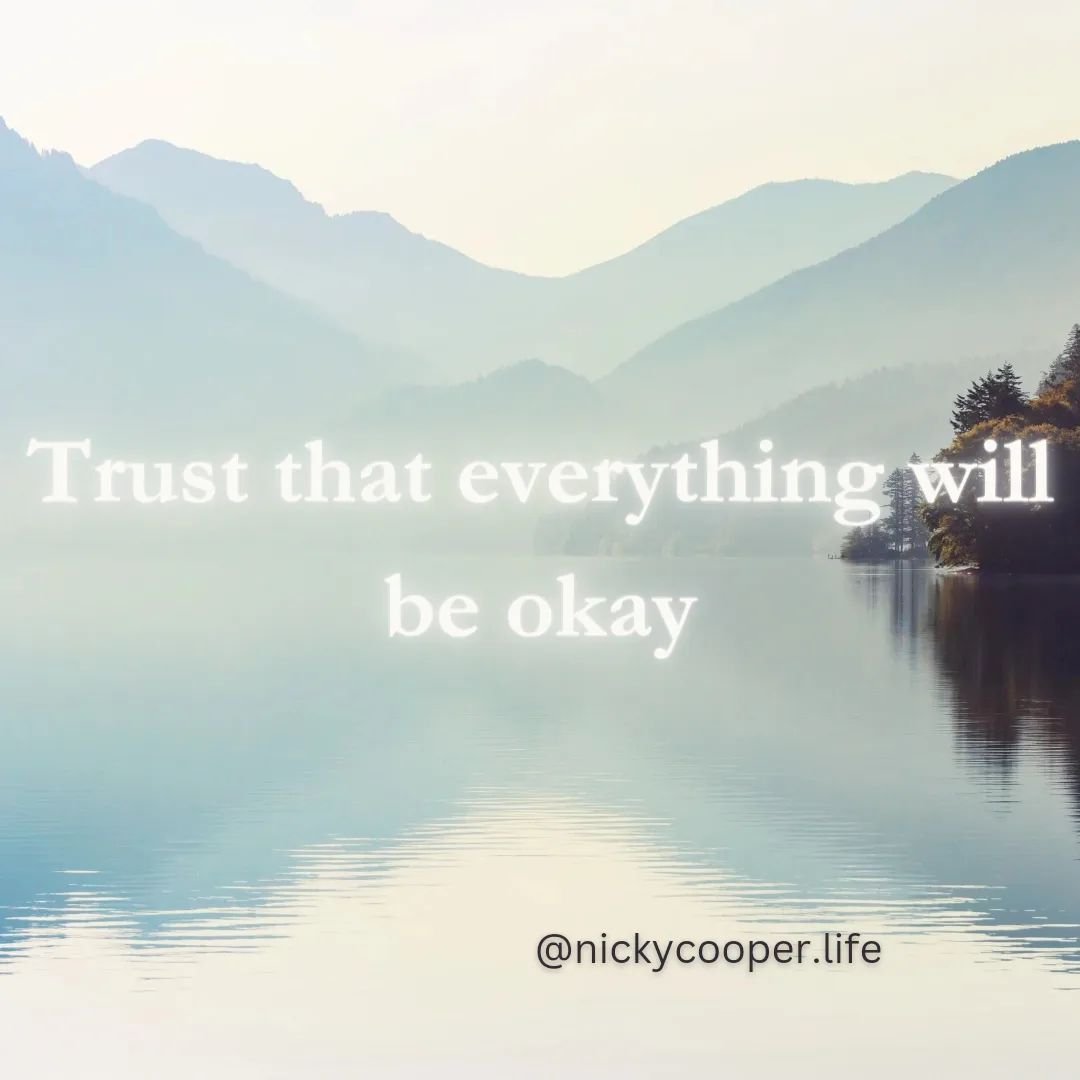 It's completely normal to feel apprehensive about what the future holds. Within these moments of ambiguity, we are tested to the limit.

Trust isn't just about blind faith; it's about acknowledging and accepting that there's a greater force at play. 