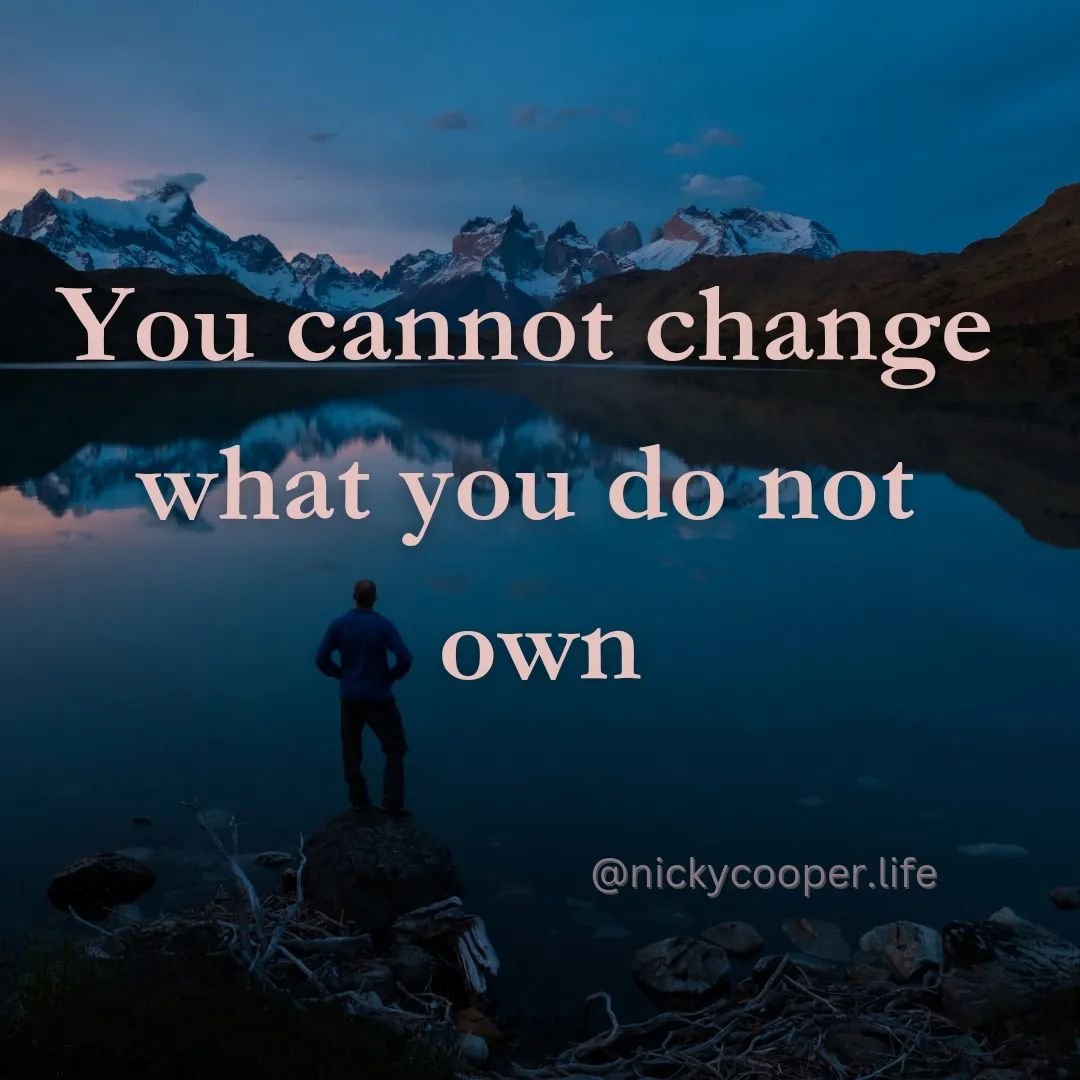Have you ever felt like you're stuck in a loop, trying to change something without making progress? It's frustrating, isn't it? But here's the thing: you can't change what you don't own. It's a simple yet powerful concept that holds the key to unlock
