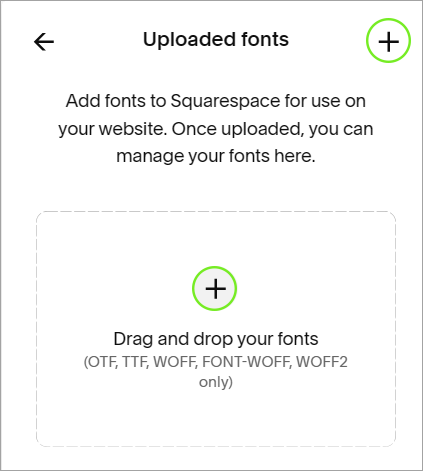 Custom font uploader