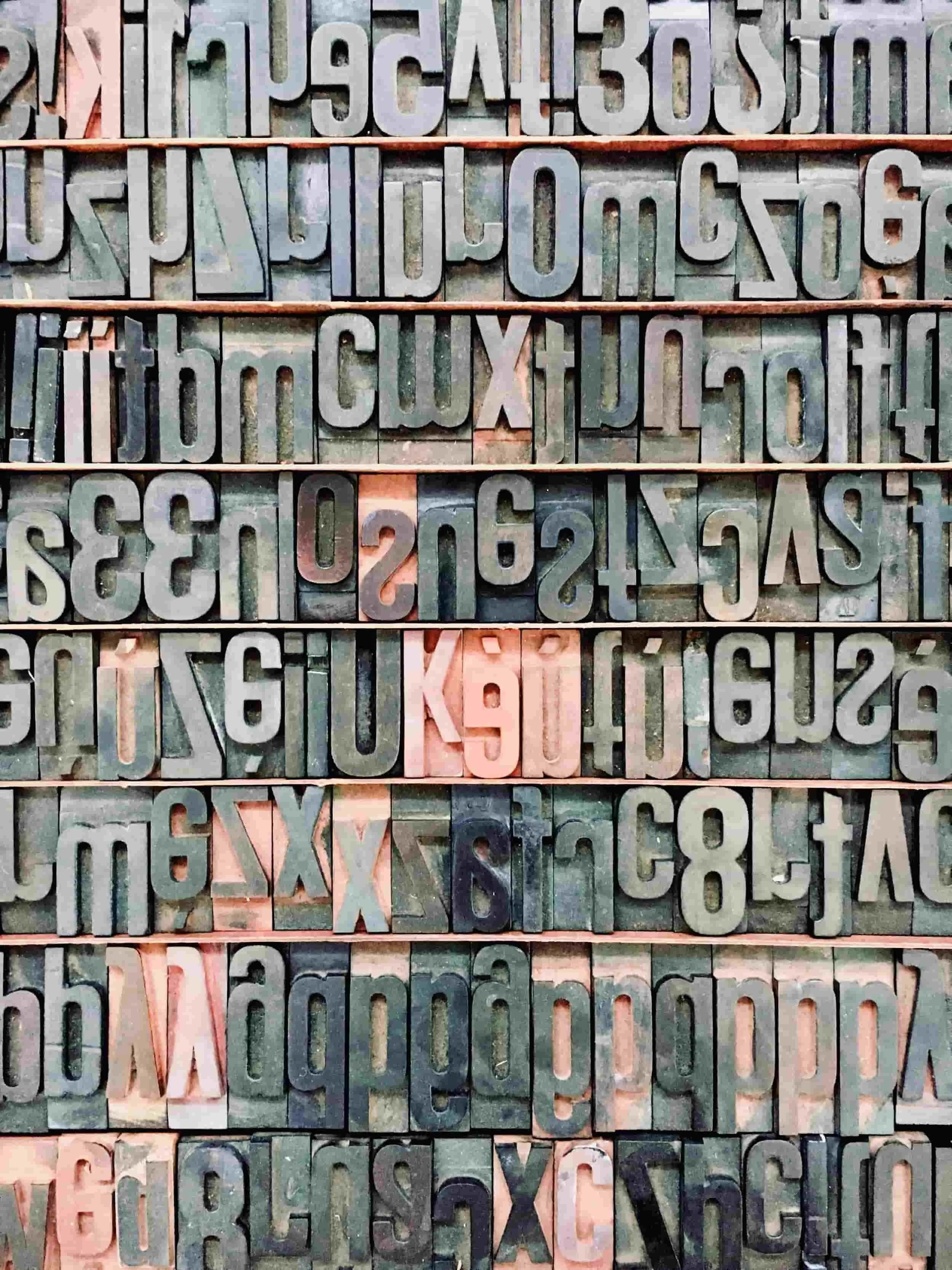 typeset letters
