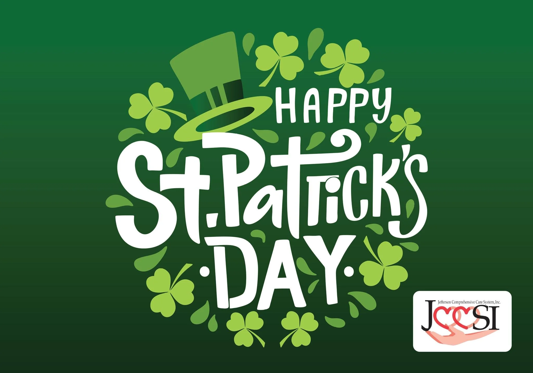 🍀 Happy St. Patrick&rsquo;s Day from JCCSI!
Today&rsquo;s a great reminder to feel lucky about your health&mdash;and to take steps to protect it year-round. Wishing you a safe, happy, and healthy St. Patrick&rsquo;s Day!