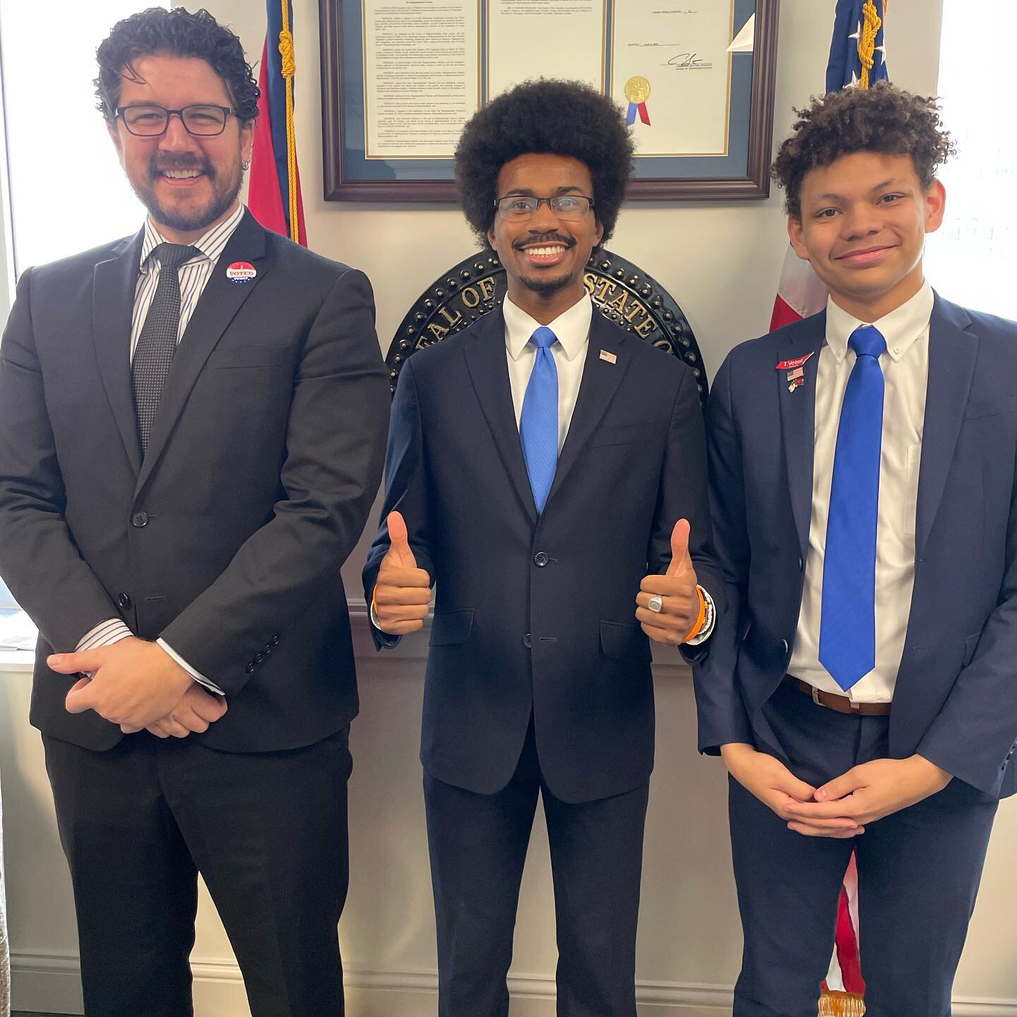 I am so proud of our Senior Policy Analyst Ian and our Digital Media Intern Jermaine for going to vote today! Today is the last day to vote in the general election primaries! Please go and vote. Your voice matters and your vote matters! GO VOTE!! 

M