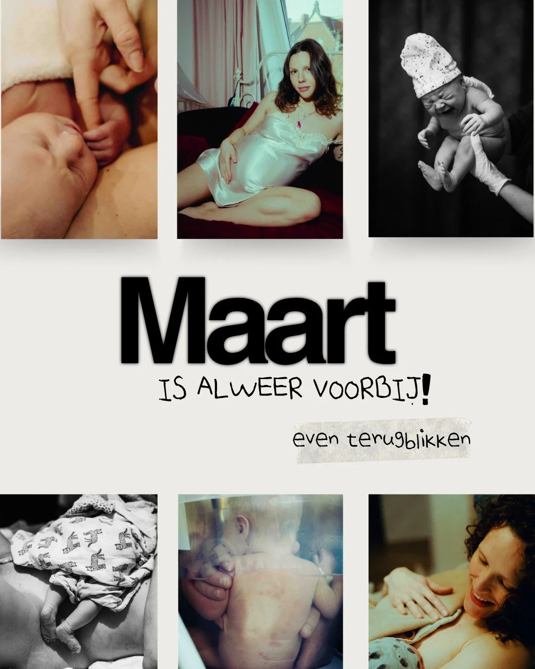 Maart was er &eacute;&eacute;n om niet te vergeten 🤍 
De maand waarin ik de stap zette met De Kraamfotograaf &mdash; en meteen zoveel bijzonders mocht vastleggen.

Van op de valreep nog een zwangerschapsshoot&hellip;
tot eerste momenten, nieuwe leve