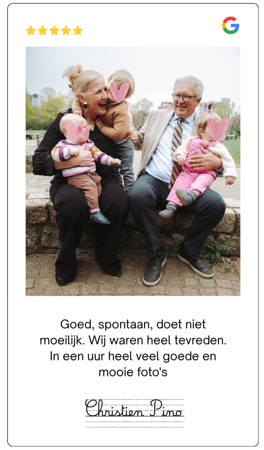 Goed, spontaan, doet niet moeilijk. Wij waren heel tevreden. In een uur heel veel goede en mooie foto's