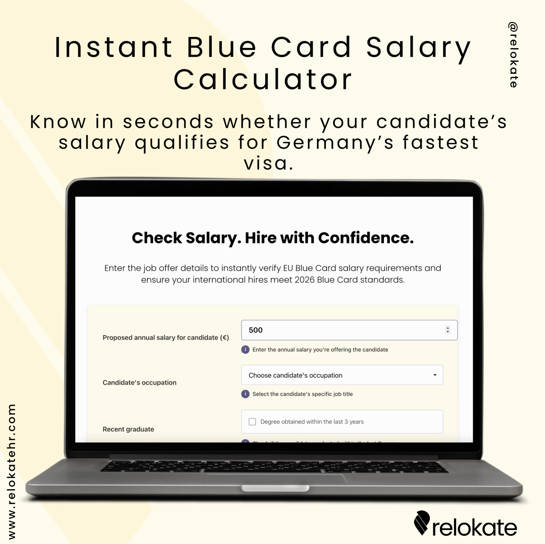 Blue Card Germany 2026: HR Salary Guide + Candidate Eligibility Tool