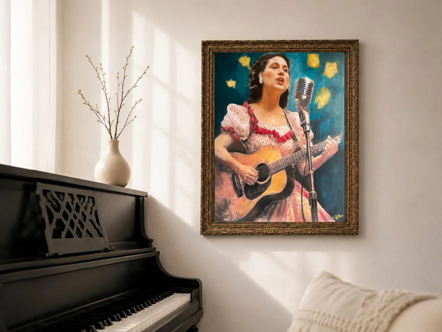 SOLD Original Painting Kitty Wells 16x20"