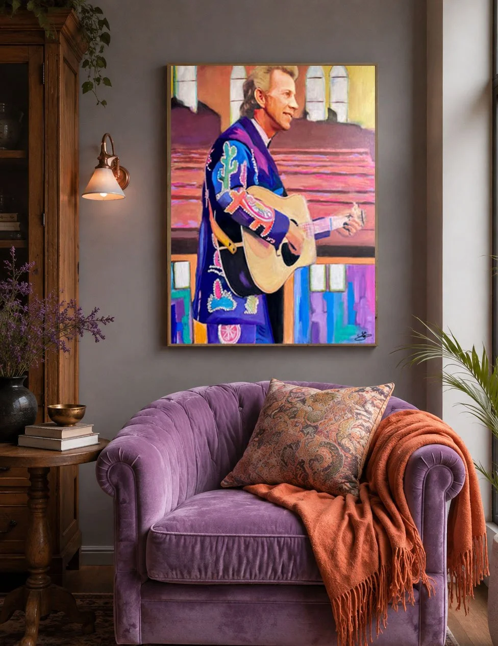 SOLD Original Painting Porter Wagoner 22x28"