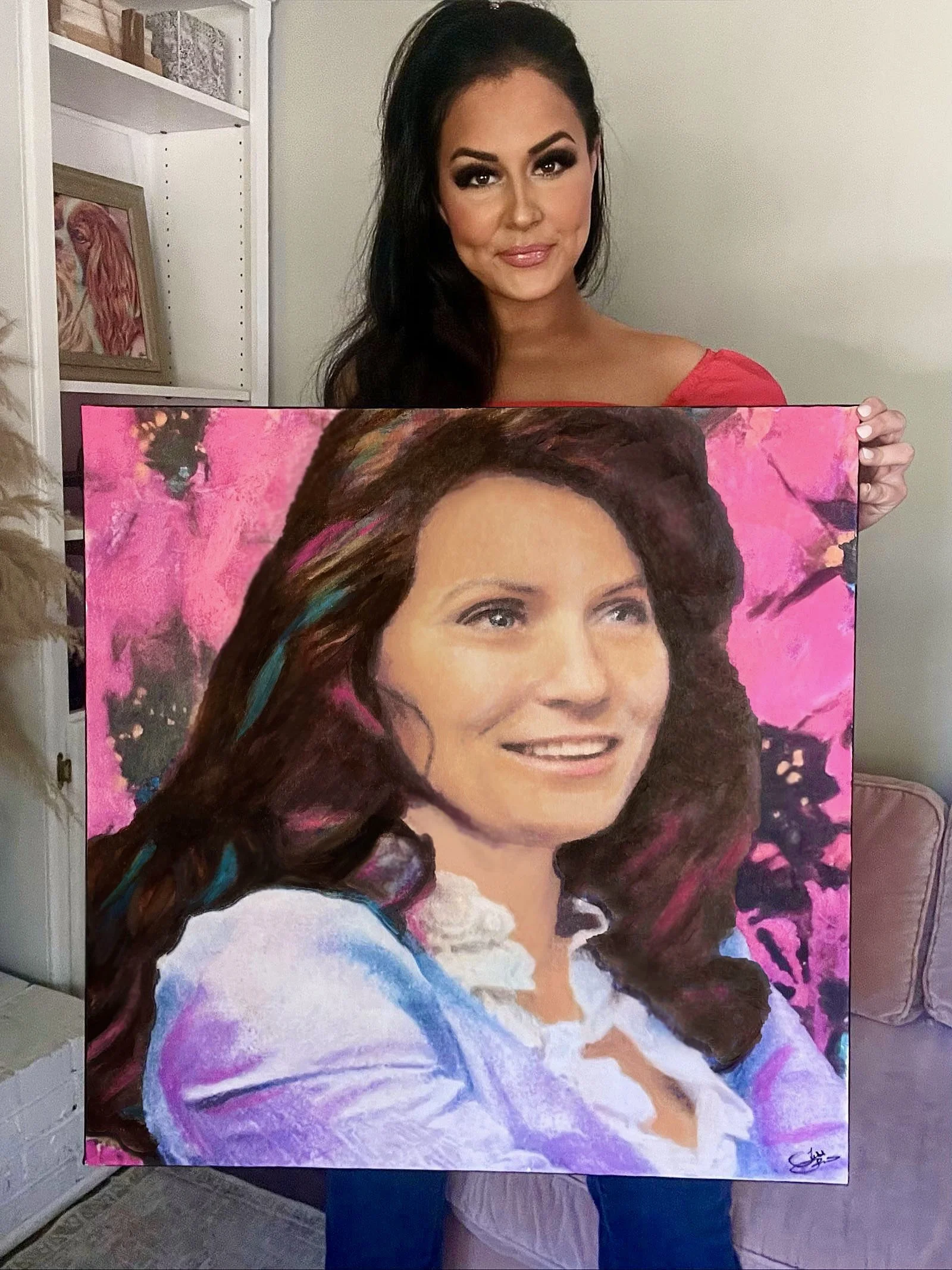SOLD Original Painting "You're Lookin at Country" 24x24"
