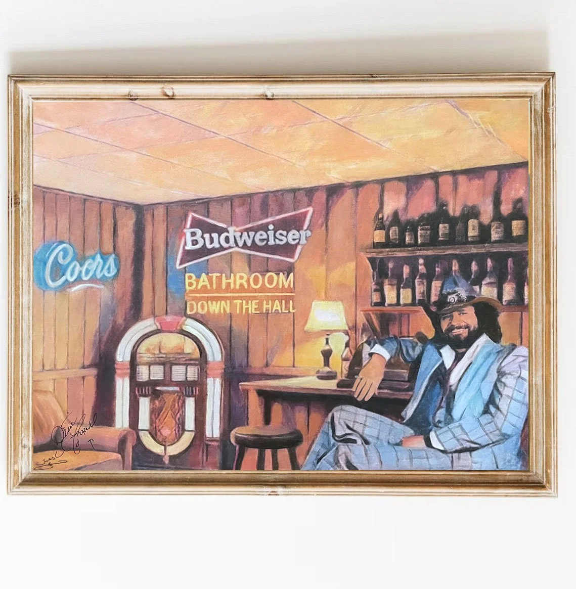 "I'm Gonna Hire A Wino" David Frizzell Art Print 11x14"