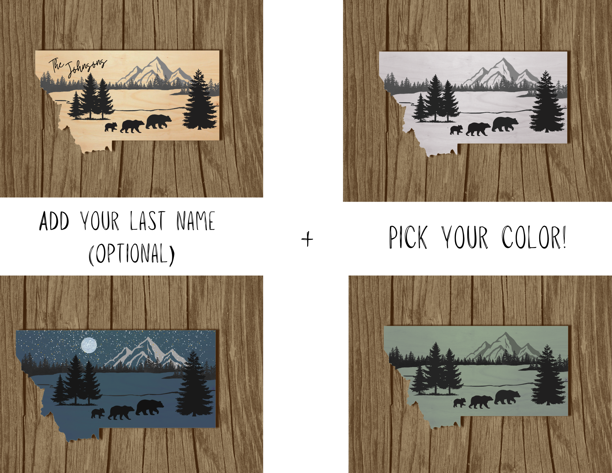 Montana Wood Sign - Add Your Last Name 11/12/25 @ Madison River Brewing 5:45-7:45 PM