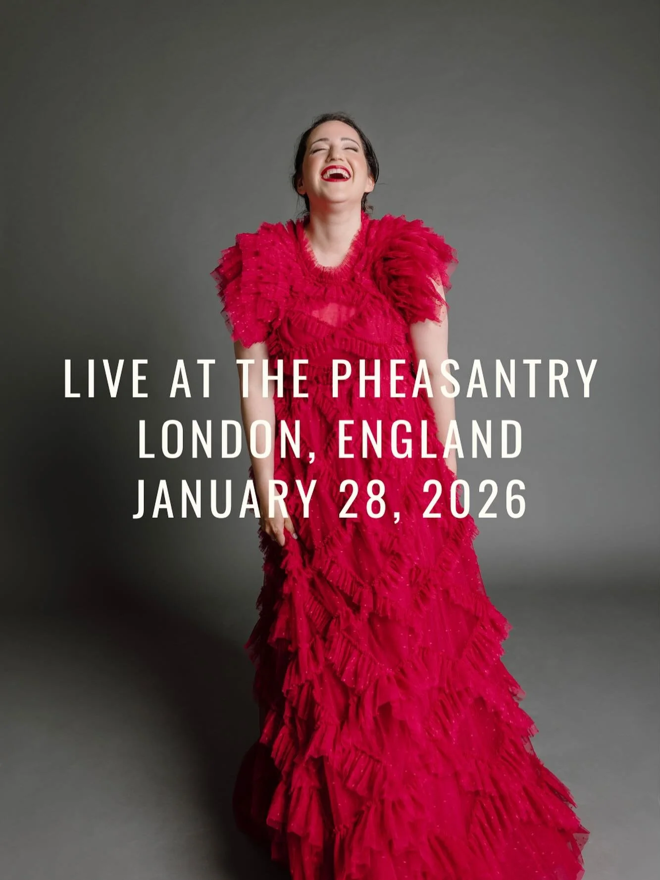 So excited to be making my London music debut at @pizzaexpresslive in Chelsea at #ThePheasantry next year! 

Beat those January blues now and join me and pianist, Nicole Wakabayashi, for a special one-night-only of music, celebration, and love. Lots 