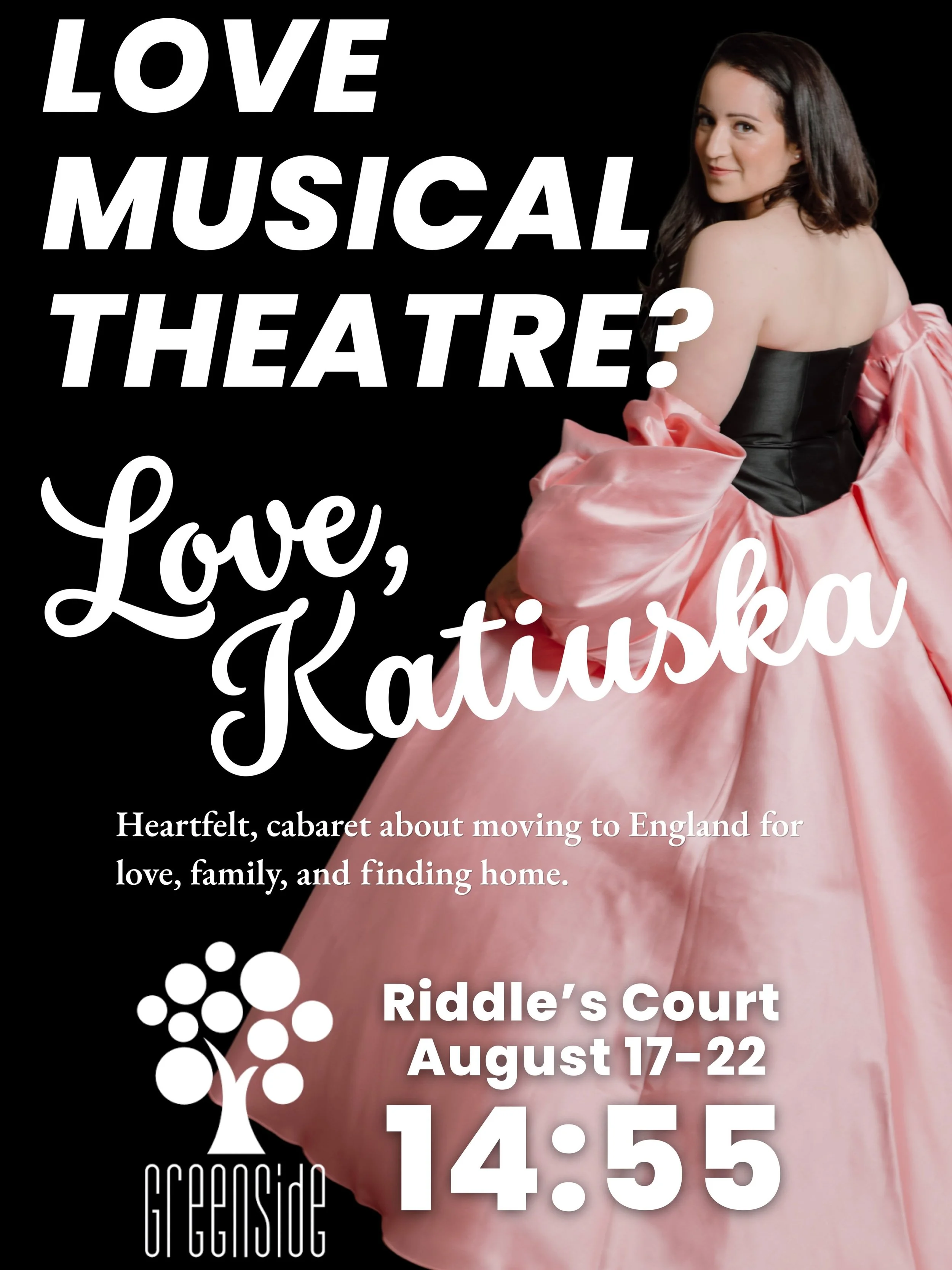 This week only!! 📣 Think Nora Ephron (Julie &amp; Julia) meets Encanto. This heartfelt cabaret is full of Musical Theatre favourites woven throughout a story of love, family, and finding home. 

LOVE, KATIUSKA
Greenside @ Riddle&rsquo;s Court (Pickl