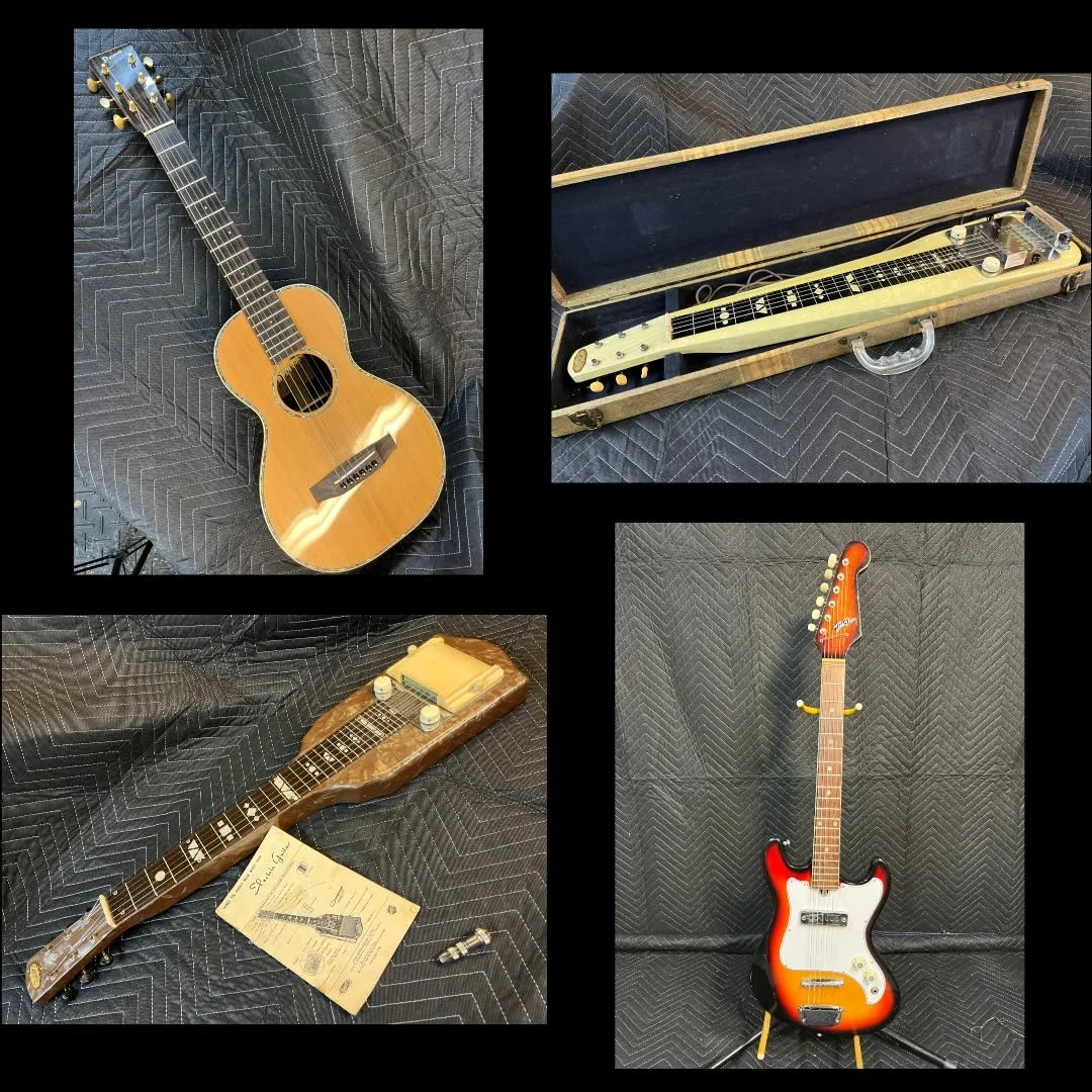 All kinds of interesting stuff listed on my Reverb shop: https://reverb.com/shop/two-moons-lutheries-shop
Contact me for local pricing.