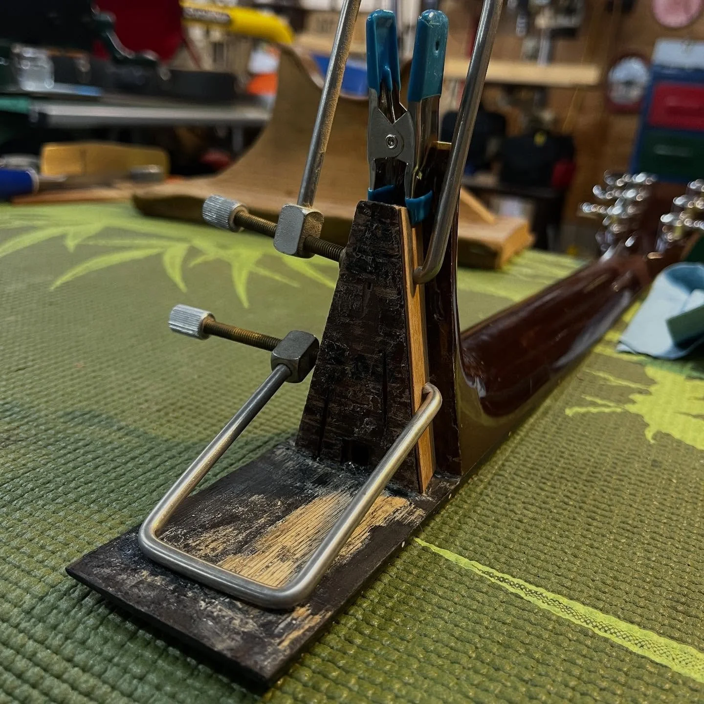 Rebuilding a dovetail over carved by whomever did the last reset.