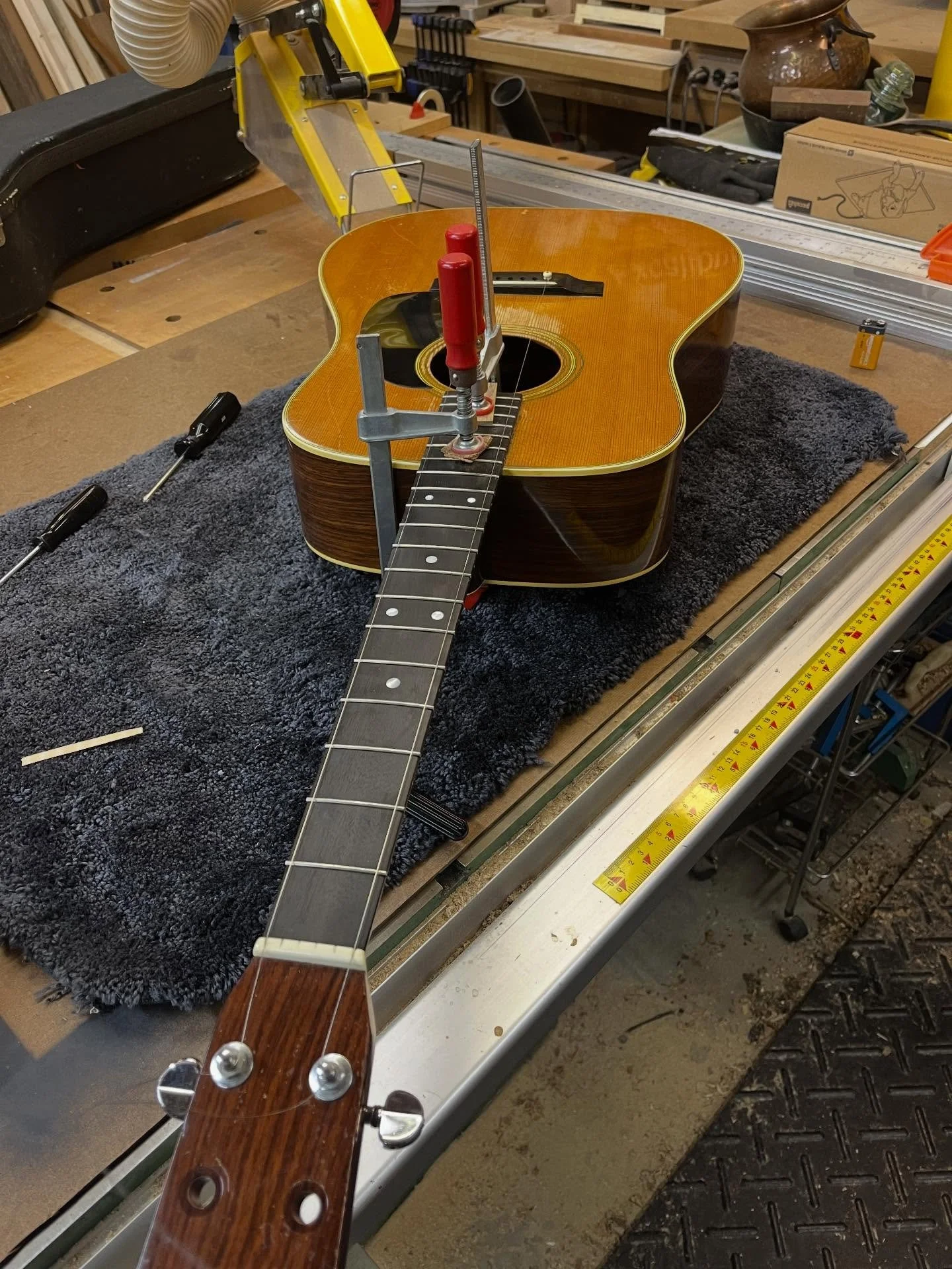 Another nerve-wracking glue-up.