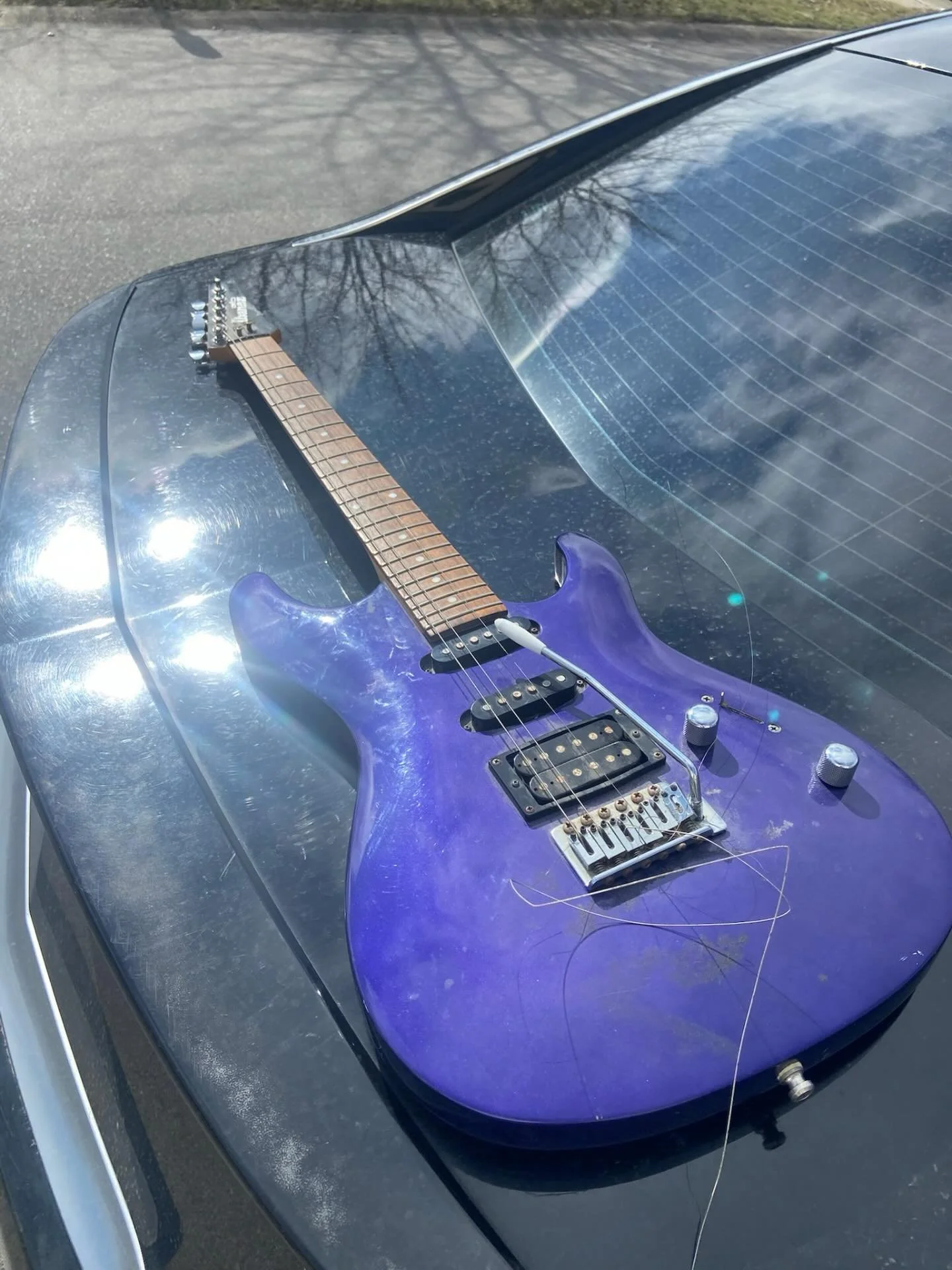 My godson was gifted this pig&rsquo;s ear. Currently refurbishing it so he can get his Pantera on.